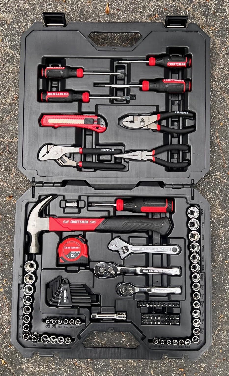 102-Piece Tool Kit for Home and Car, Durable Hand Tools Set with SAE and Metric Socket Set, Screwdrivers, Wrench, Hammer, Pliers (CMMT99449) customer photo 2
