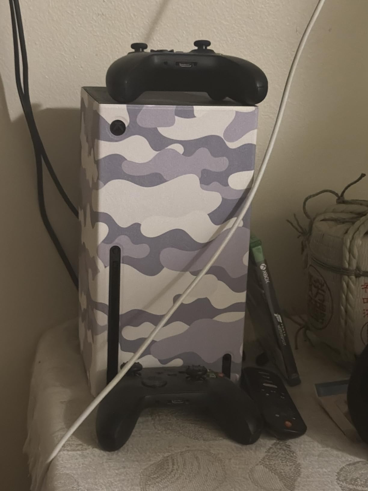 Wraps for Xbox Series X Console, Mytrix Custom Design for X-Box Series X Cover Skin, Magnetic Protective Cover Case for Xbox Series X Accessories, Easy Installation, Full Protection -Red customer photo 1