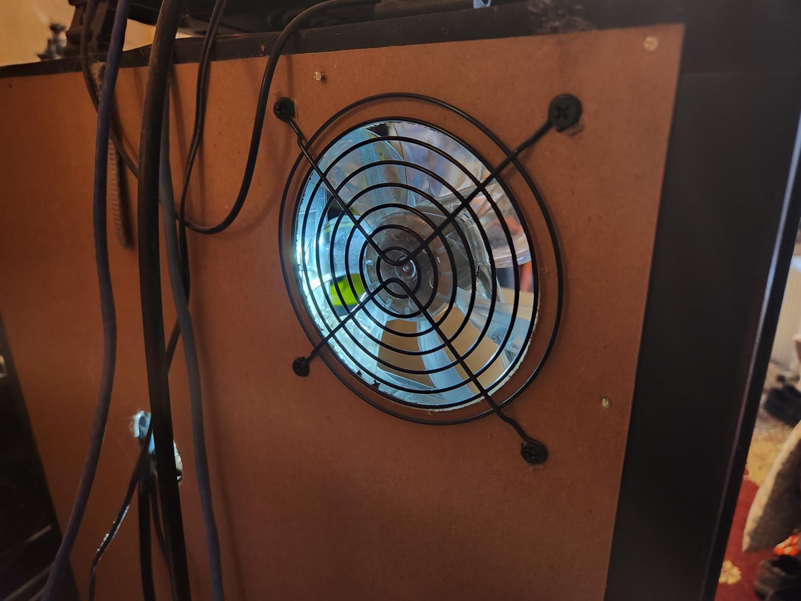 120mm Fan Cover PC Computer Fan Grill,Black Fan Grill Guard,Metal Slivery Black Replacement Screws,for PC Ventilator,10 Pack customer photo 2