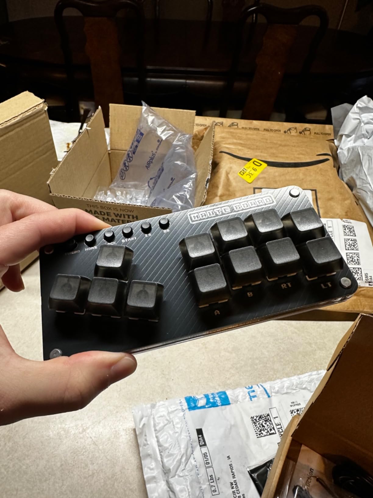 Sehawei Haute42 16Key All-Button Arcade Controller Gamerfinger with Turbo Functions,Arcade Stick Street Fight Mini Plus Controller for PC/Ps3/Ps4/Switch Game Keyboard-Supports Hot Swap & SOCD customer photo 1