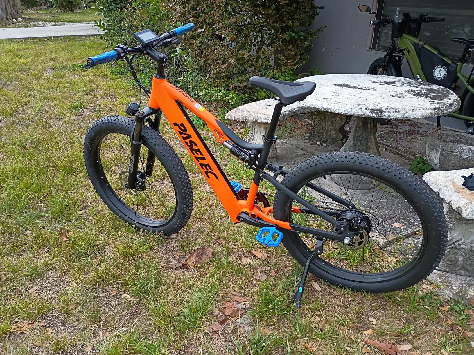 PASELEC Electric Bike for Adults, 1000W Peak Motor 768Wh Battery, Up to 70 Miles Range & 35MPH, 27.5''x3.0'' City Cruiser Ebike, 8-Speed Electric Bicycles with Dual Hydraulic Suspension Shock Absorber customer photo 2