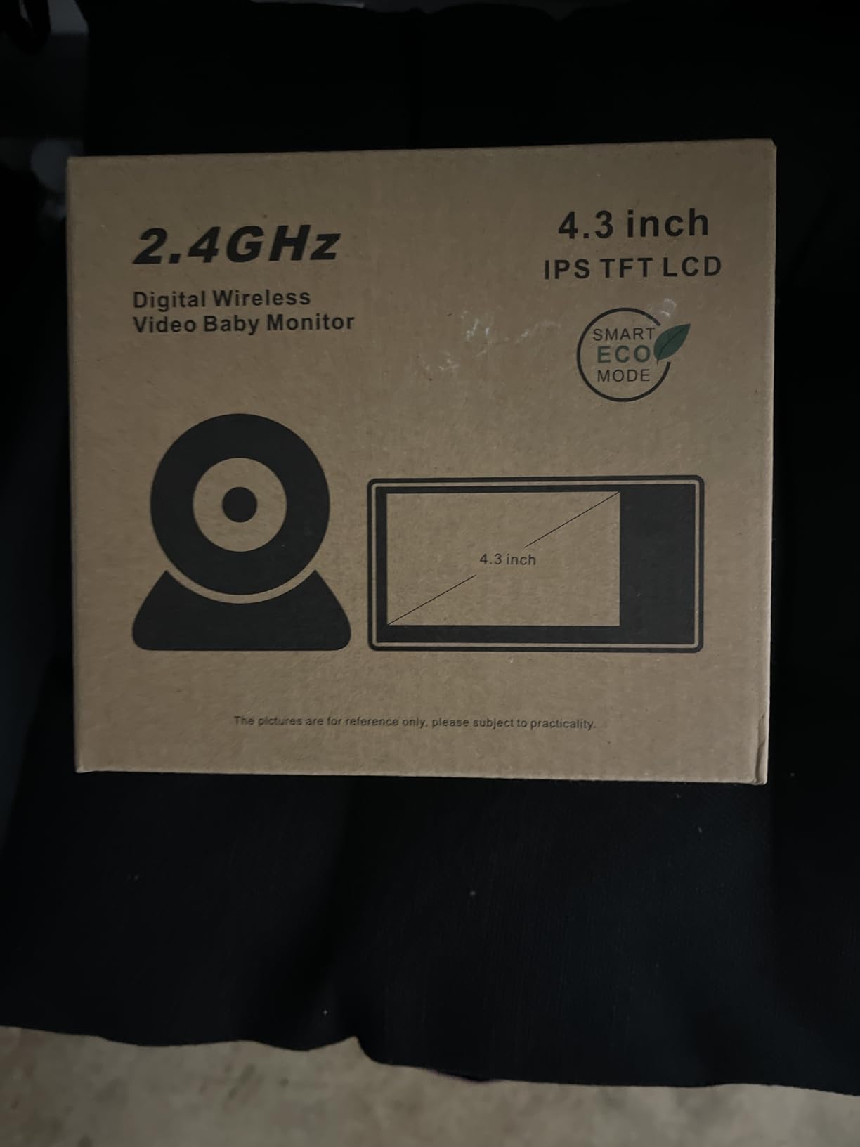 HelloBaby 4.3'' Video Baby Monitor with 30 Hours Battery, Remote Pan-Tilt-Zoom Baby Monitor No WiFi, Baby Monitor with Camera and Audio, Night Vision, ECO Mode, Two-way Talk, 8 Lullabies, 1000ft Range customer photo 2