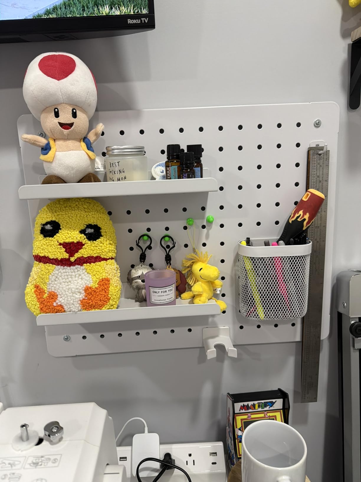 Pegboard Wall Organizer Combination Kit,Overall 33.1