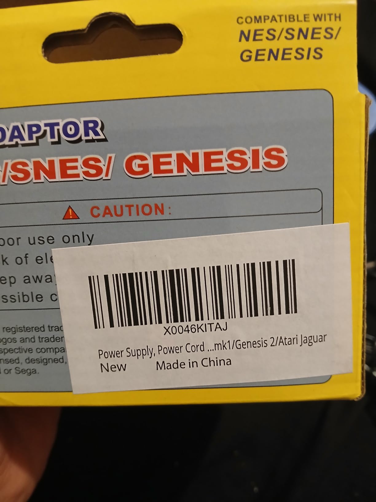 for SNES Power Supply, NES Power Cord Compatible with Super Nintendo/SNES/NES/Sega Genesis mk1 / Genesis 2 / Atari Jaguar customer photo 1