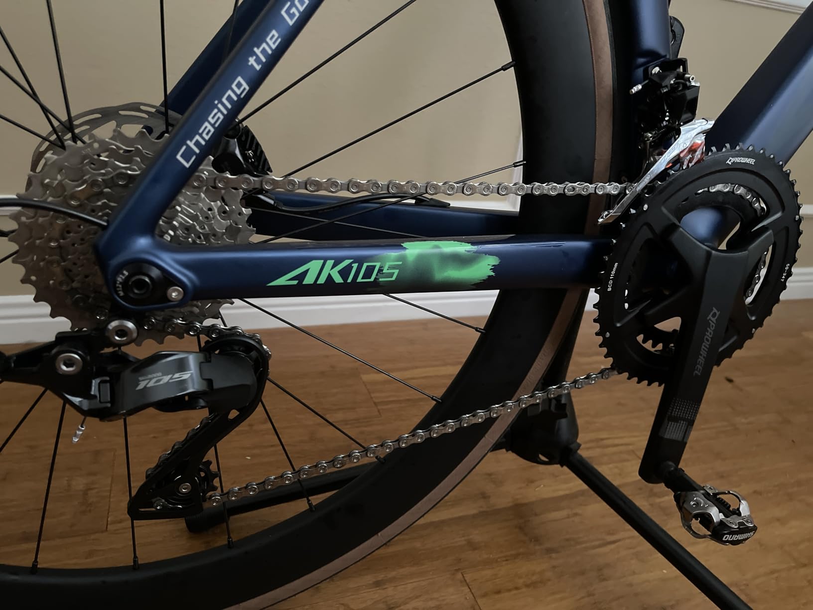 SAVADECK Carbon Fiber Road Bike, Hydraulic Oil Disc Bike with Carbon Fiber Frame and Wheelset, Lightweight Full Carbon Racing Bicycle with Shimano R7120 24S Shift Set for Adults customer photo 2