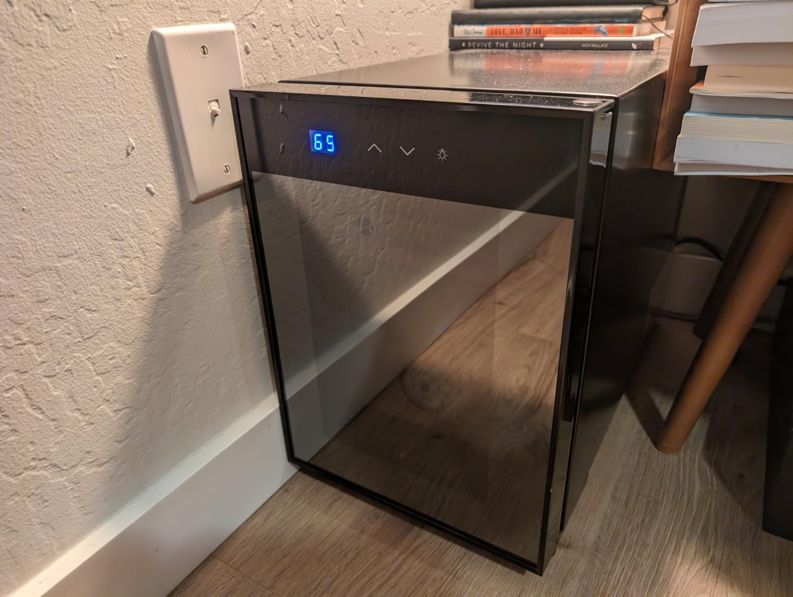 KingChii 8L Electric Cigar Humidors with Temperature Control System, Cigar Cabinet with Spanish Cedar Wood Shelves & Hygrometer, Father's Day Gift for Men (2 Layers 80 Capacity) customer photo 2