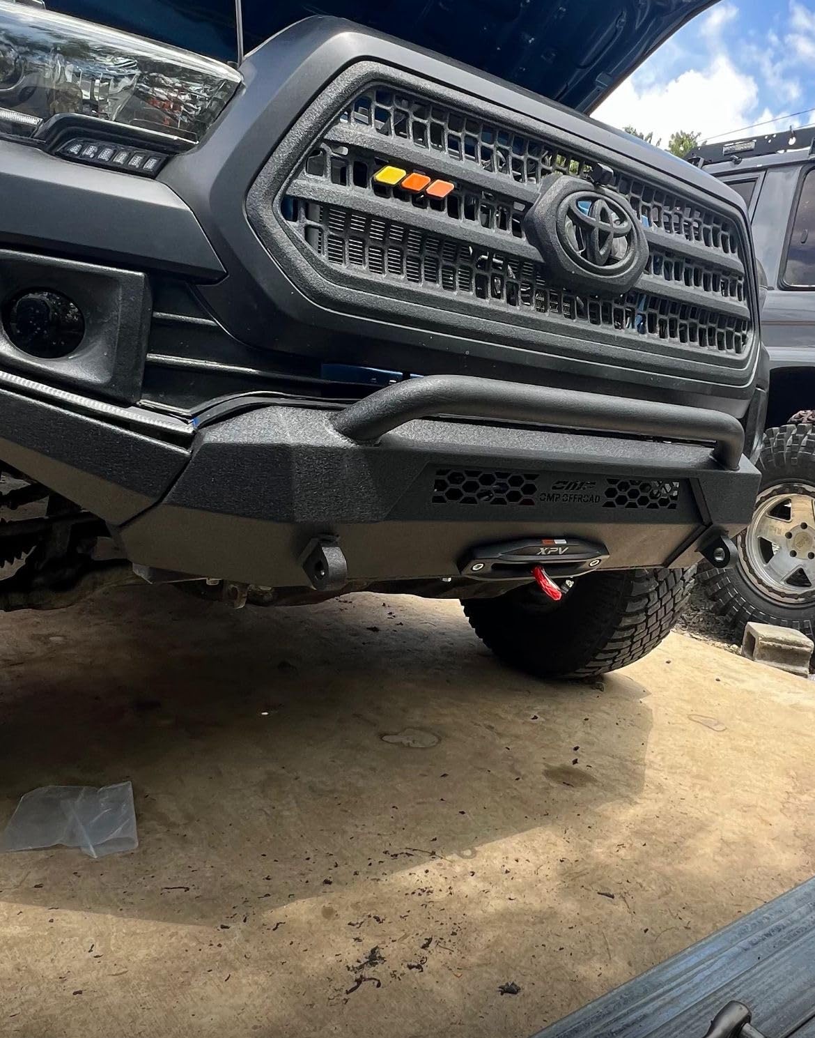 13000lb. Winch Synthetic Rope Electric Truck Winch Waterproof with Wireless Remotes for 4WD 4x4 Off Road Vehicle Truck, Black - Dark Knight Series customer photo 2