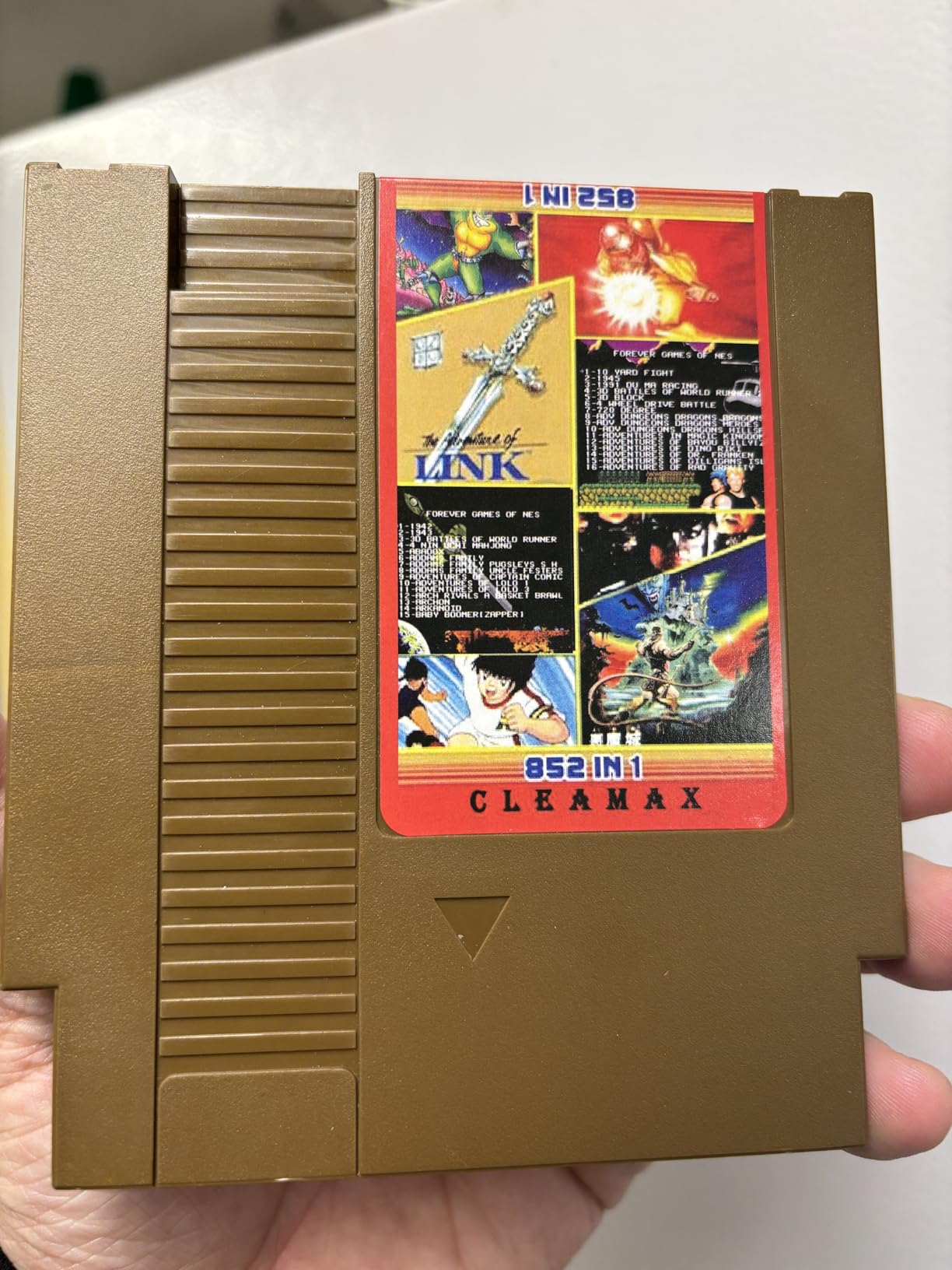 852 in 1 Super Cartridge Multicart compatible with NES Collection games customer photo 1