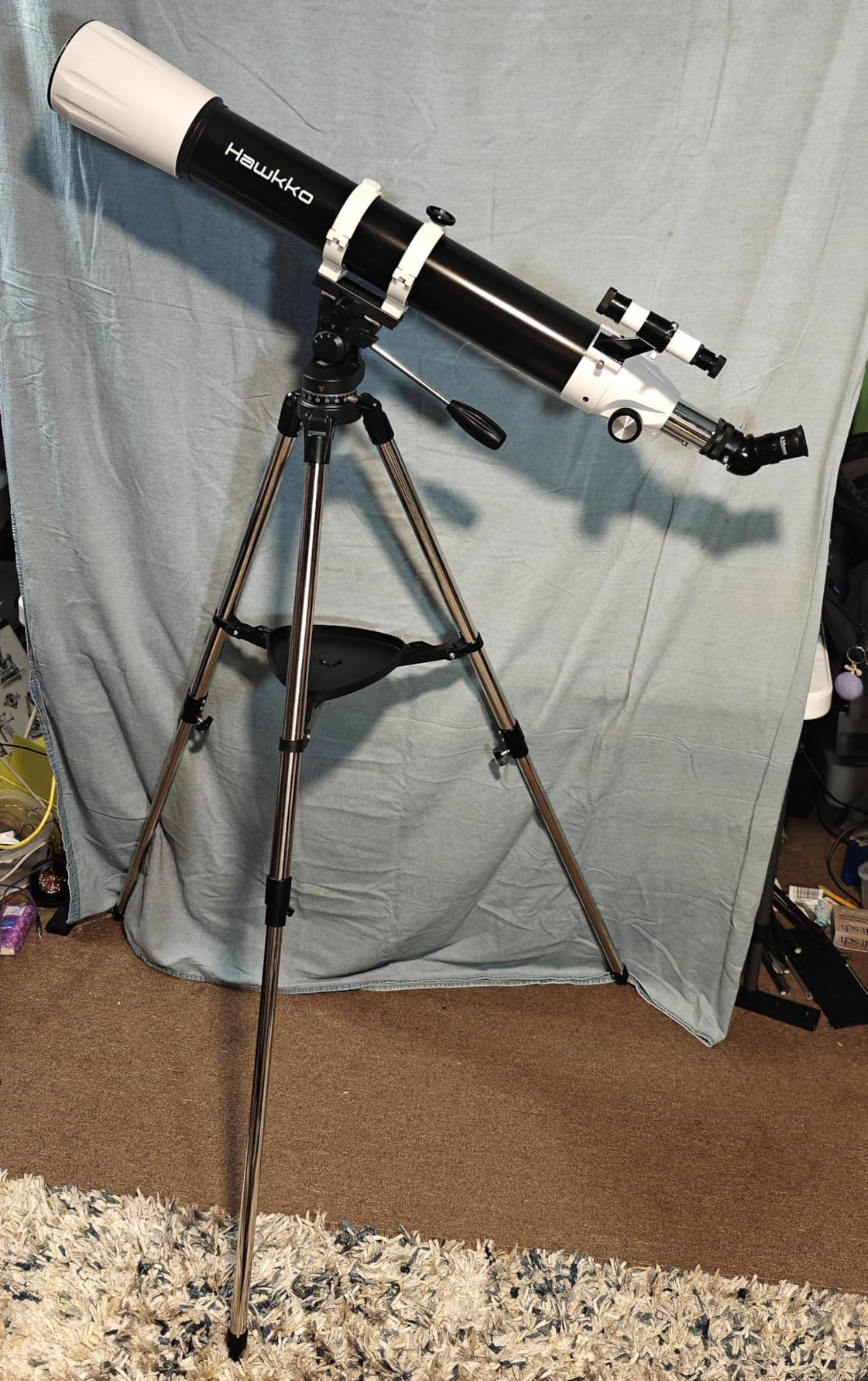 Telescope, 90mm Aperture 900mm Astronomical Refractor Telescope for Adults High Powered - Multi-Coated Professional Telescopes for Astronomy Beginners with AZ Mount, Portable Carry Bag, Phone Adapter customer photo 1