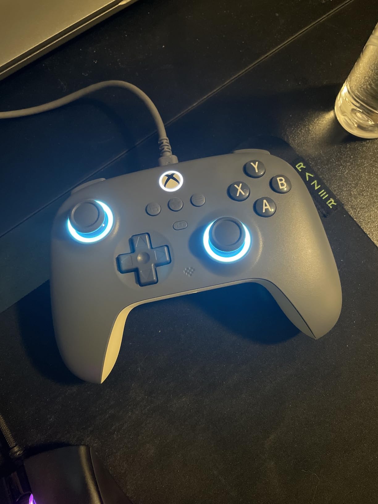 8BitDo Ultimate C Wired Controller for Xbox with Hall Effect Joysticks and Triggers, RGB Lighting Fire Ring, Compatible with Xbox Series X|S, Xbox One, Windows 10/11 - Officially Licensed (Dark Gray) customer photo 1