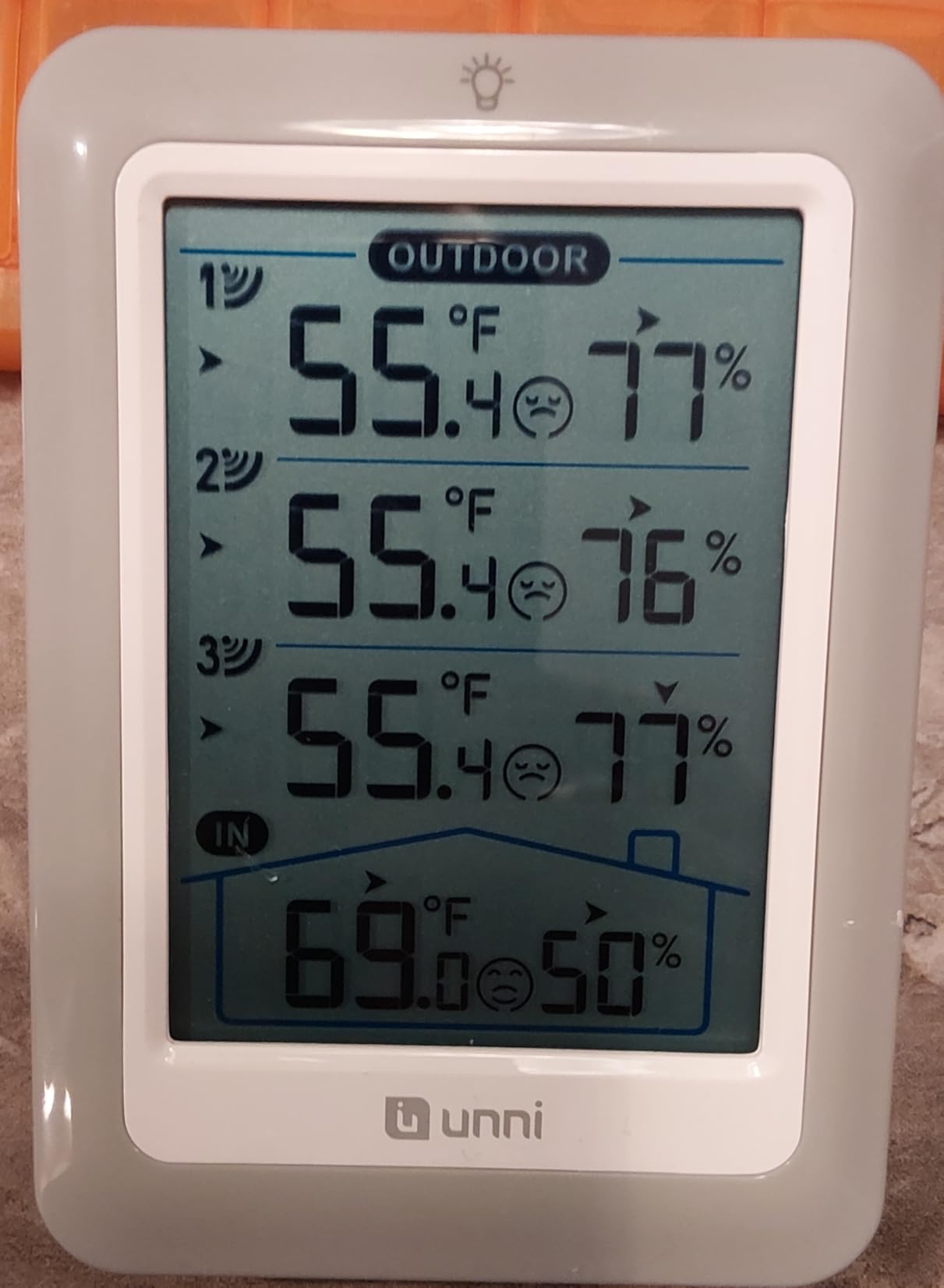 Indoor Outdoor Thermometer Wireless, 4.5 Inch Display Digital Hygrometer Thermometer Temperature Humidity Monitor customer photo 1