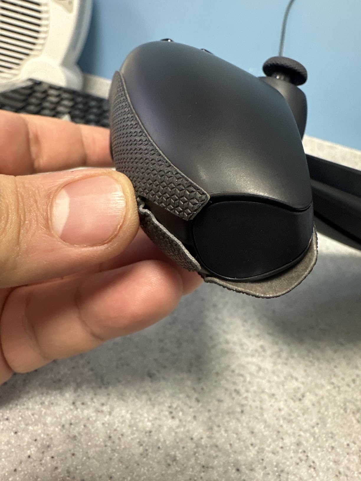 PlayVital Premium Anti-Slip Grips Set for PS Portal Remote Player with Trigger Buttons Grip Skin, Enhanced Comfort Controller Grip Cover for PS Portal Accessories - Black Hexagonal Diamond Pattern customer photo 1