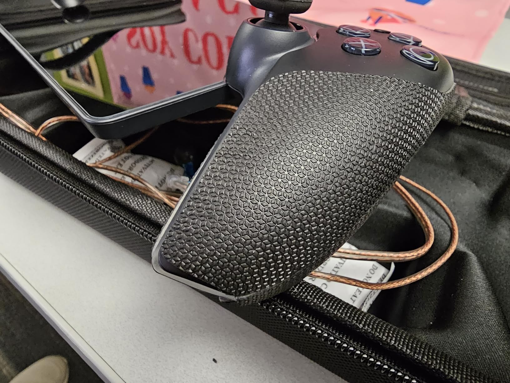 PlayVital Premium Anti-Slip Grips Set for PS Portal Remote Player with Trigger Buttons Grip Skin, Enhanced Comfort Controller Grip Cover for PS Portal Accessories - Black Hexagonal Diamond Pattern customer photo 2