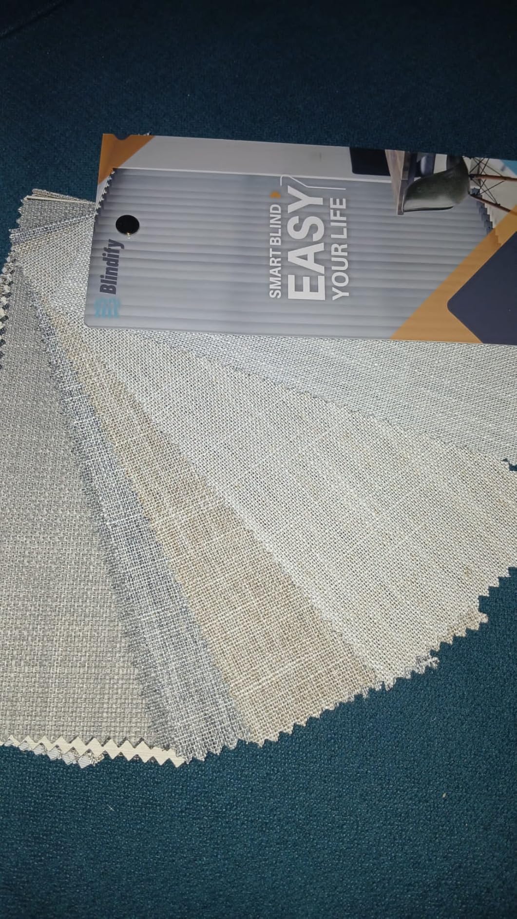 Motorized Vertical Blinds Compatible with Alexa Google Home, Blackout Sliding Door Shades Smart Vertical Blinds Remote Control Customize, Off-White customer photo 3