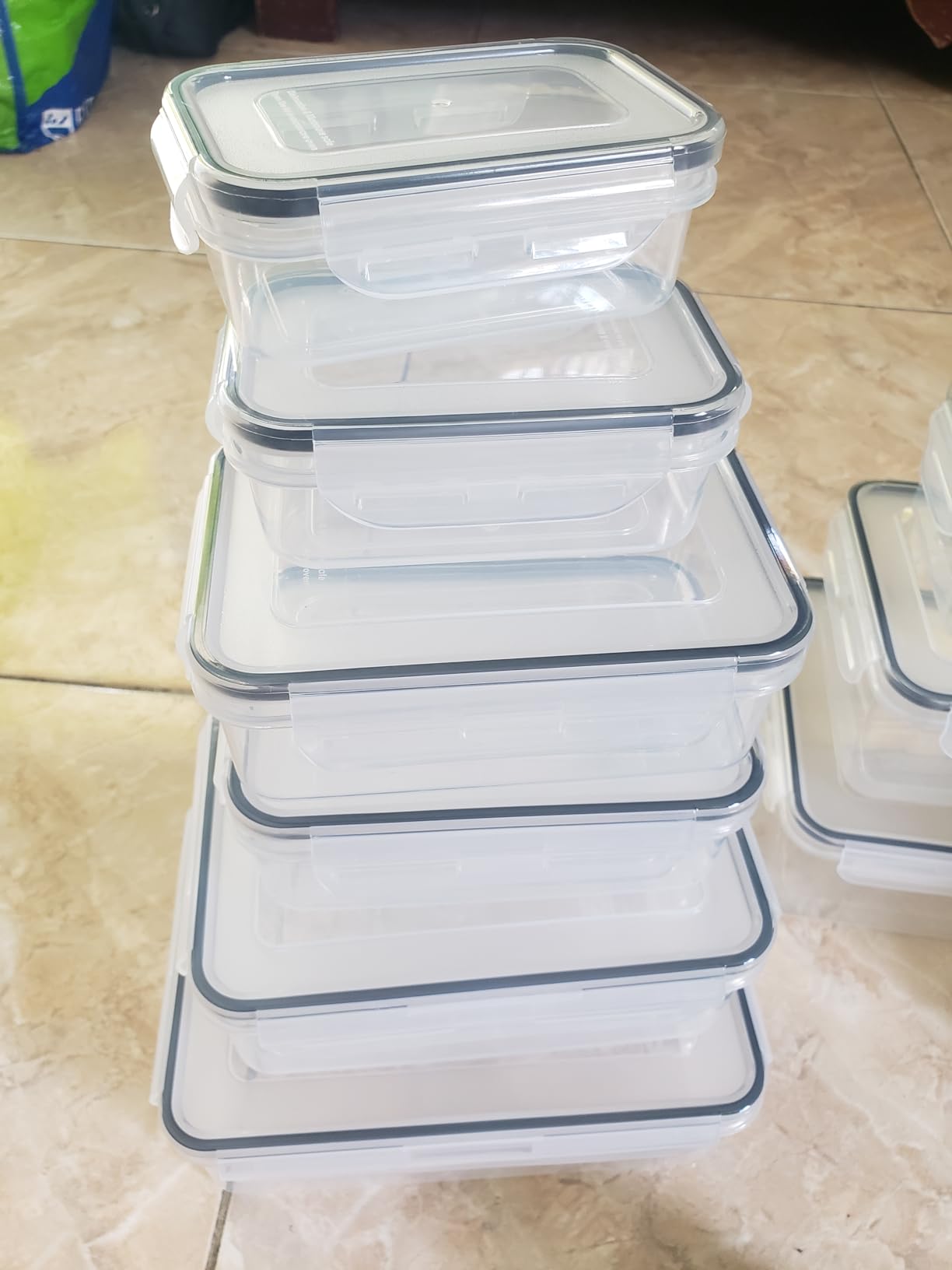 40 Piece Food Storage Containers with Lids(20 Containers & 20 Lids), BPA-Free Plastic Food Containers for Kitchen Storage and Organization, Leak Proof Meal Prep Container, Includes Labels & Pen customer photo 2