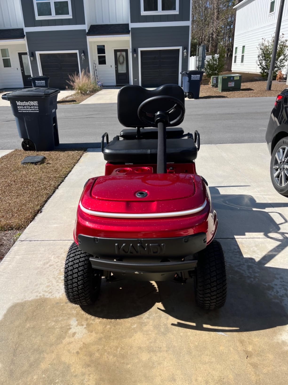 Kandi America Collapsible Mini Golf Cart with Lithium Battery, Portable Electric Golf Cart, 25 Mile Range, Charge with Standard 120V Outlet, 2-Seat Passenger Cruiser, UTV customer photo 2
