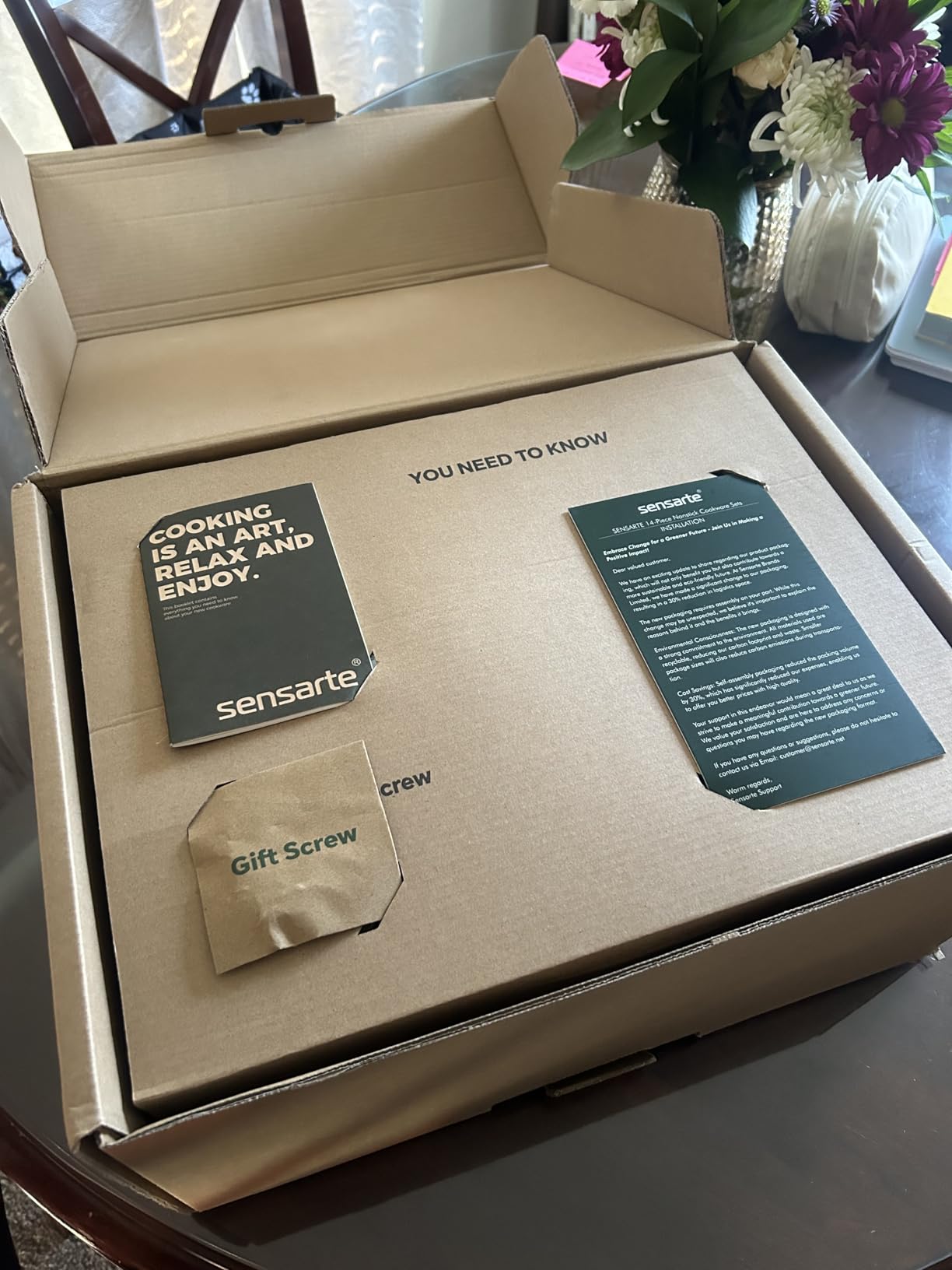 SENSARTE Ceramic Cookware Sets, Pots and Pans Set Non stick, 14 Piece Induction Cookware, Non toxic Healthy Non Stick Kitchen Cooking Set, with Frying Pans Set, PFAS PTFE PFOA PFOS Free customer photo 1