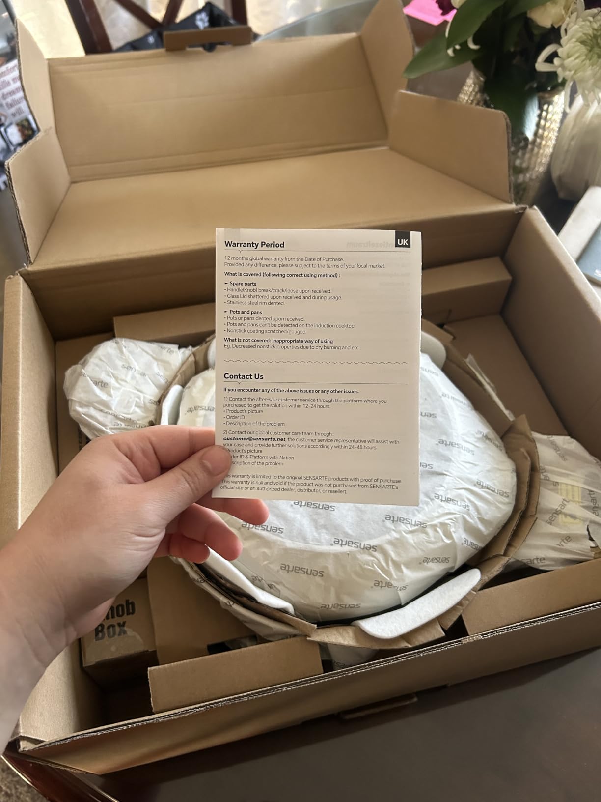 SENSARTE Ceramic Cookware Sets, Pots and Pans Set Non stick, 14 Piece Induction Cookware, Non toxic Healthy Non Stick Kitchen Cooking Set, with Frying Pans Set, PFAS PTFE PFOA PFOS Free customer photo 2