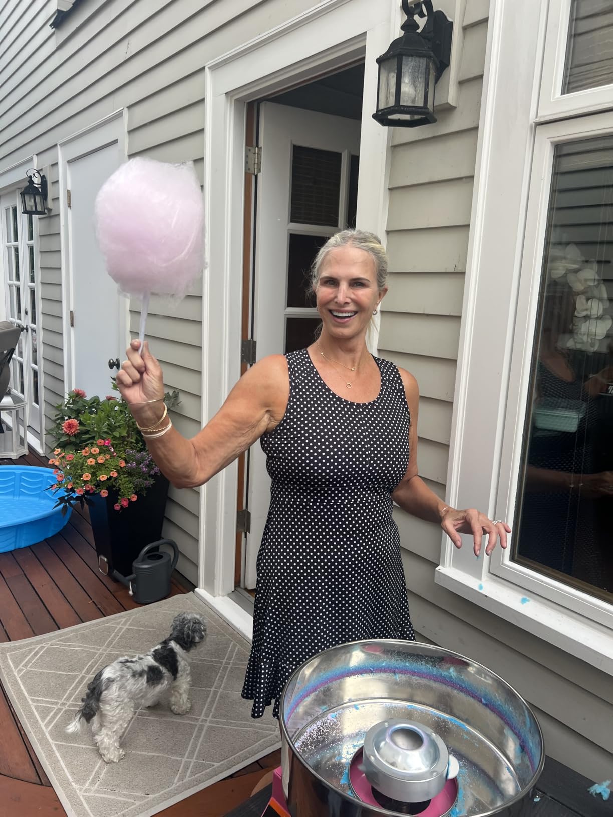 Commercial Cotton Candy Machine 110V 1000W, Fast Heating (3 Mins Preheat) Stainless Steel Cotton Candy Maker, Easy to Operate & Clean for Kids Birthday Party, Supermarket Event, Commercial Use customer photo 2