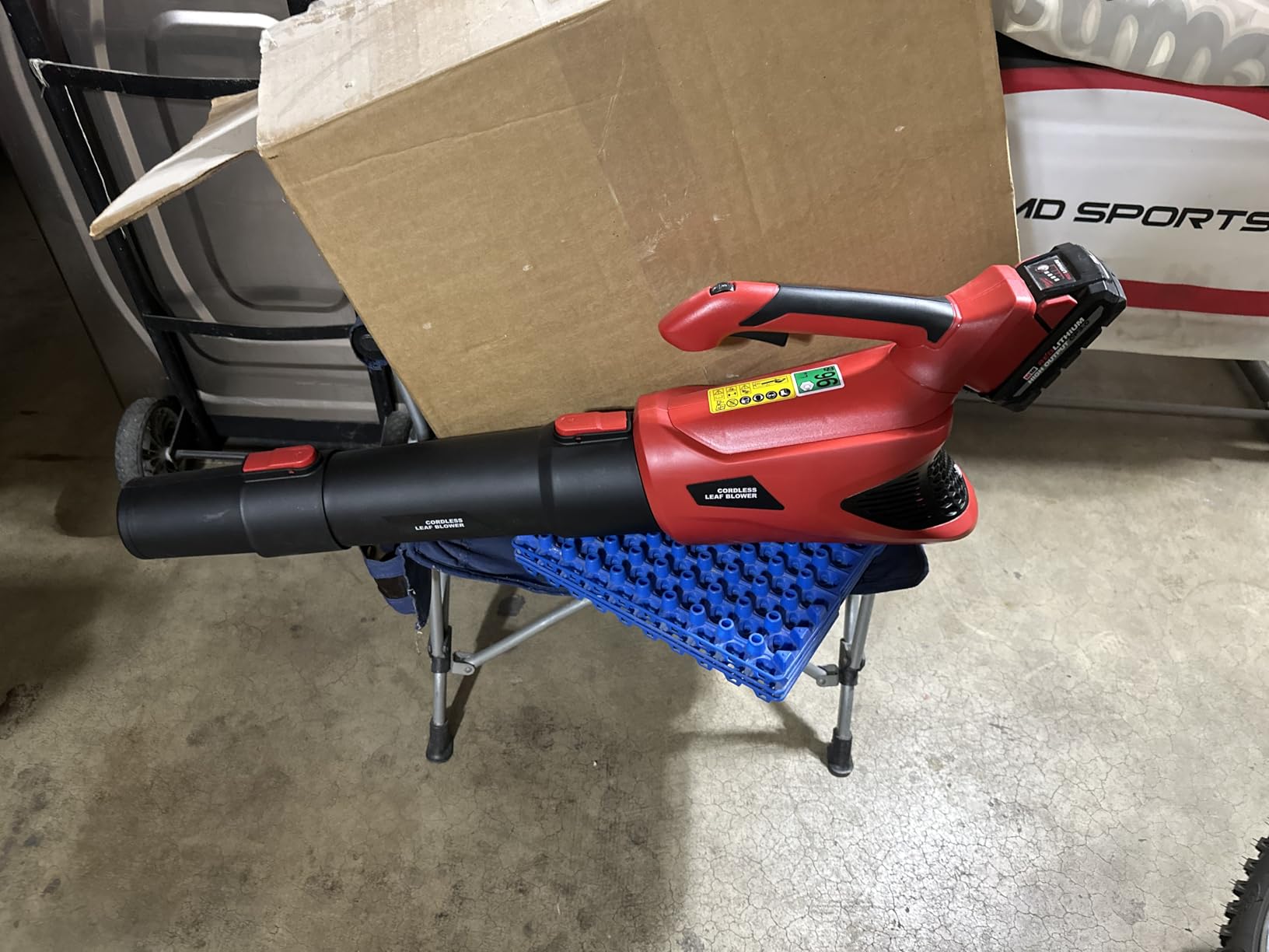 Cordless Leaf Blower Up to 500CFM Compatible with Milwaukee M18 Battery (Tool Only), Electric Leaf Blower Cordless with 5 Speed Modes, Battery Powered Leaf Blowers for Lawn Care, Yard customer photo 1