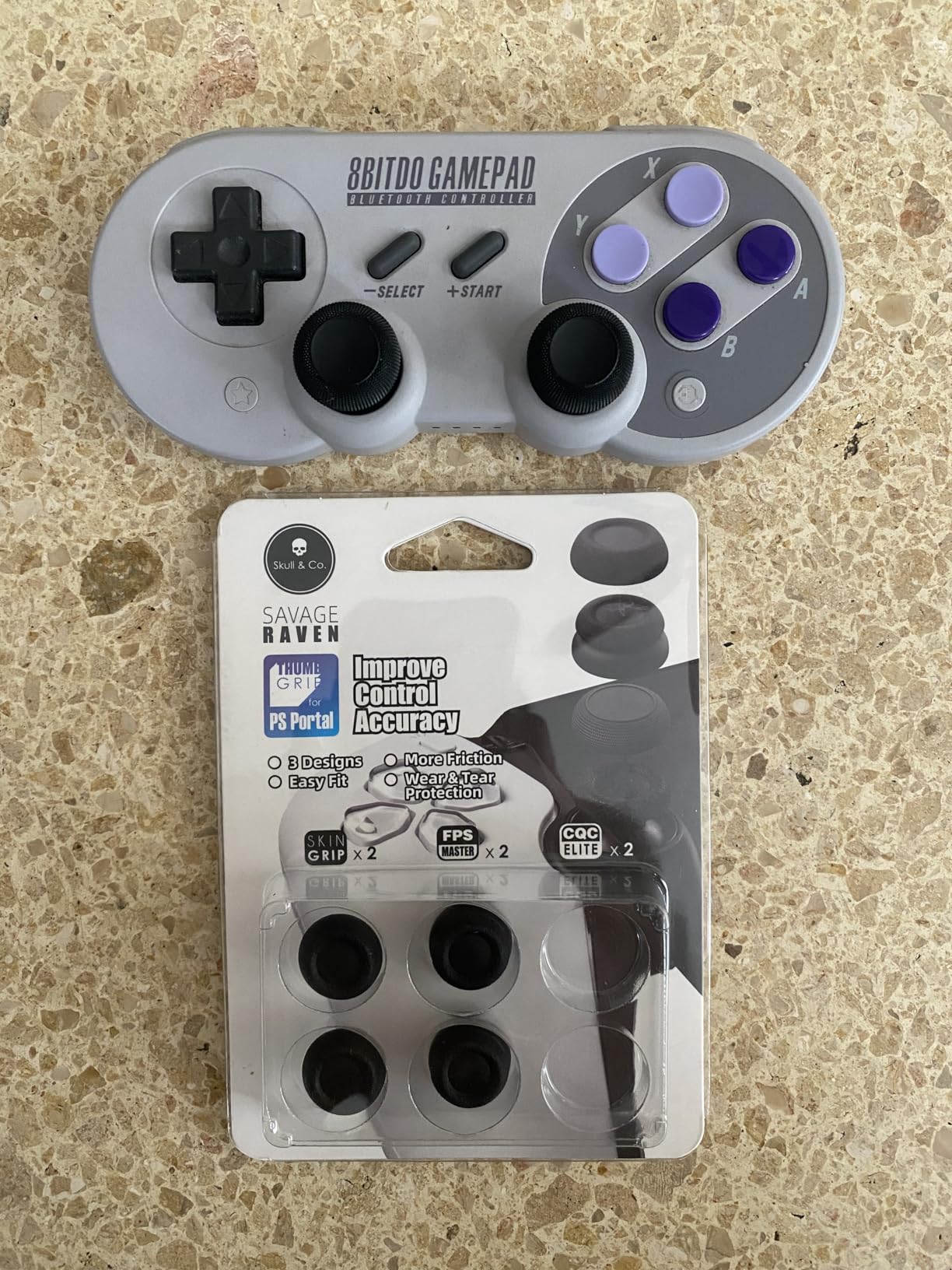 by Skull & Co. Thumb Grips Joystick Cap Analog Stick Cover for PlayStation Portal (Set of 6) - Black customer photo 2