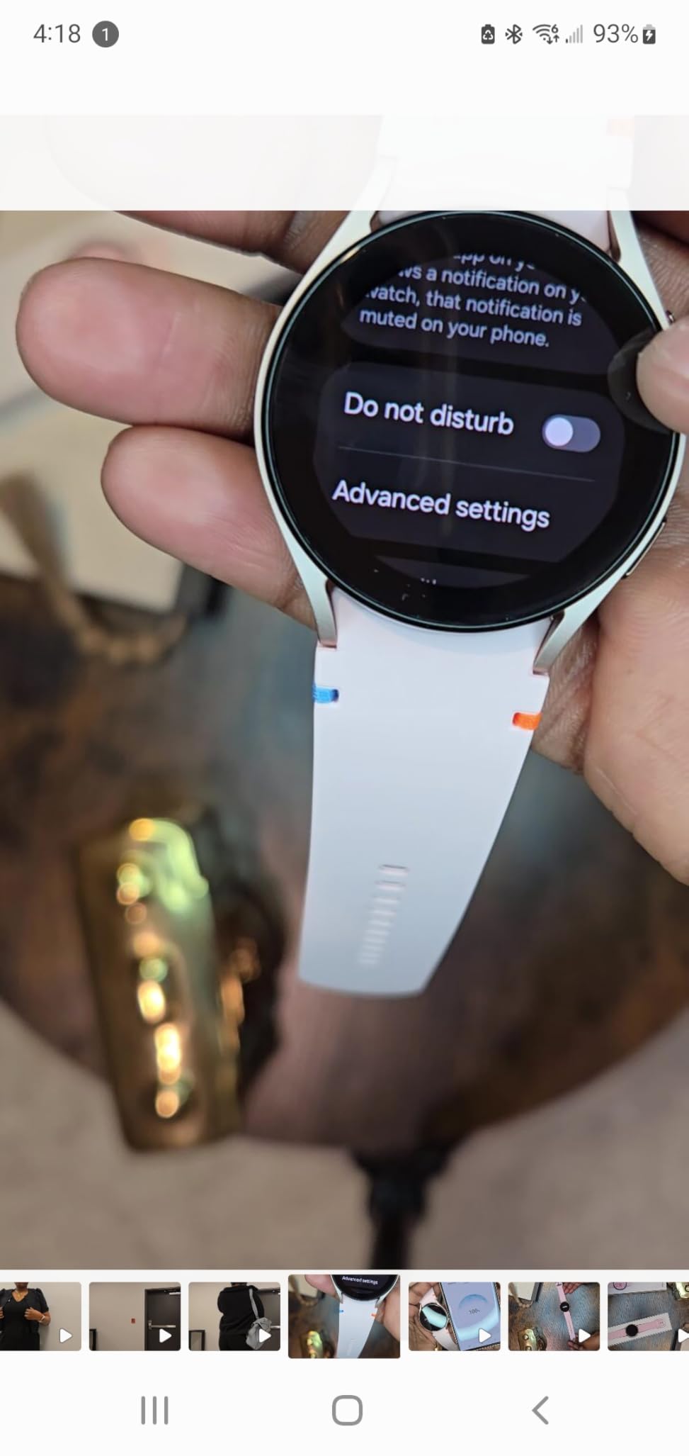 Galaxy Watch FE 40mm Bluetooth AI Smartwatch w/Fitness Tracking, BIA Sensor, Personalized HR Zones, Heart Rate Tracker, Sleep Monitor, 2024, Black [US Version, 1Yr Manufacturer Warranty] customer photo 1