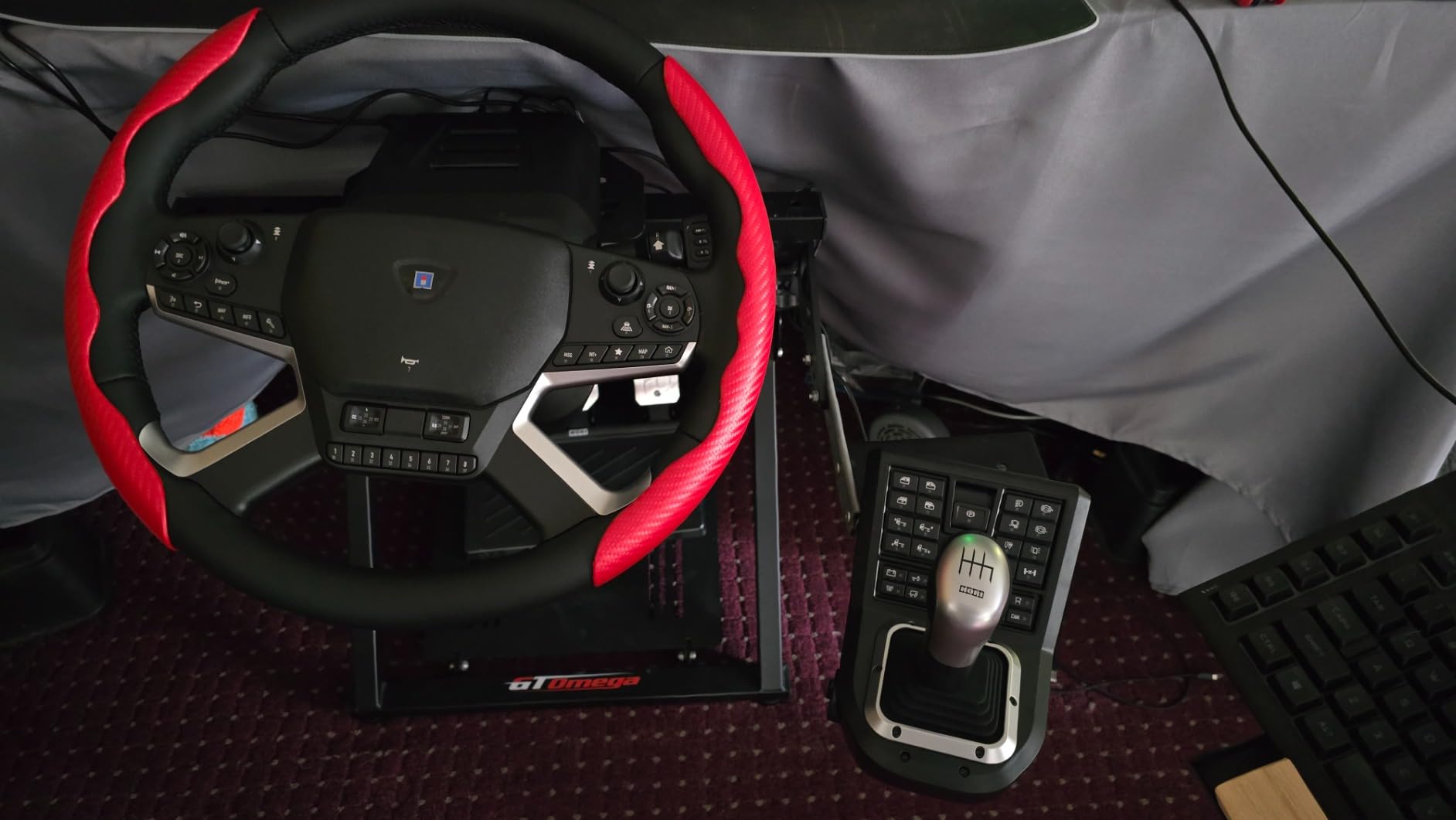 HORI Truck Control System for Windows 11/10 with Force Feedback Steering Wheel, Shifter Control Panel, & Pedals customer photo 2