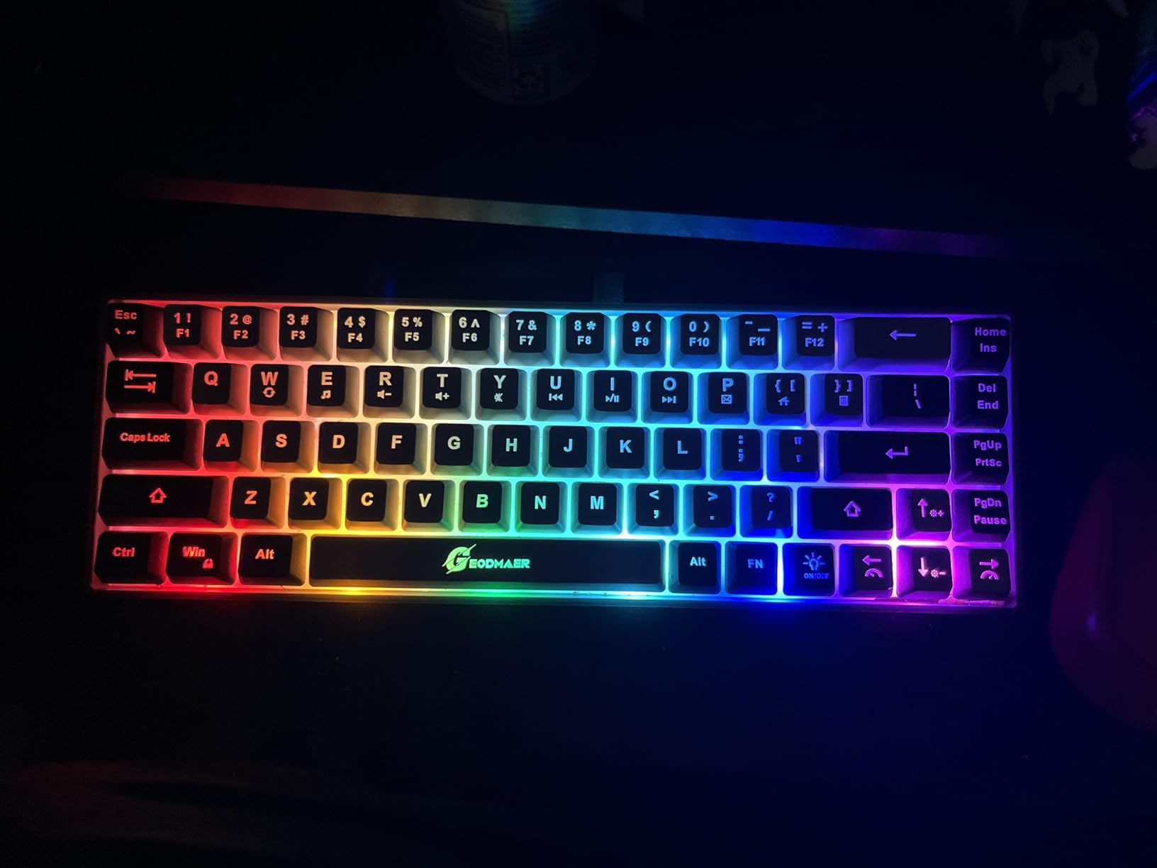 65% Gaming Keyboard, Wired Backlit Mini Keyboard, Ultra-Compact Anti-Ghosting No-Conflict 68 Keys Membrane Gaming Wired Keyboard for PC Laptop Windows Gamer customer photo 1