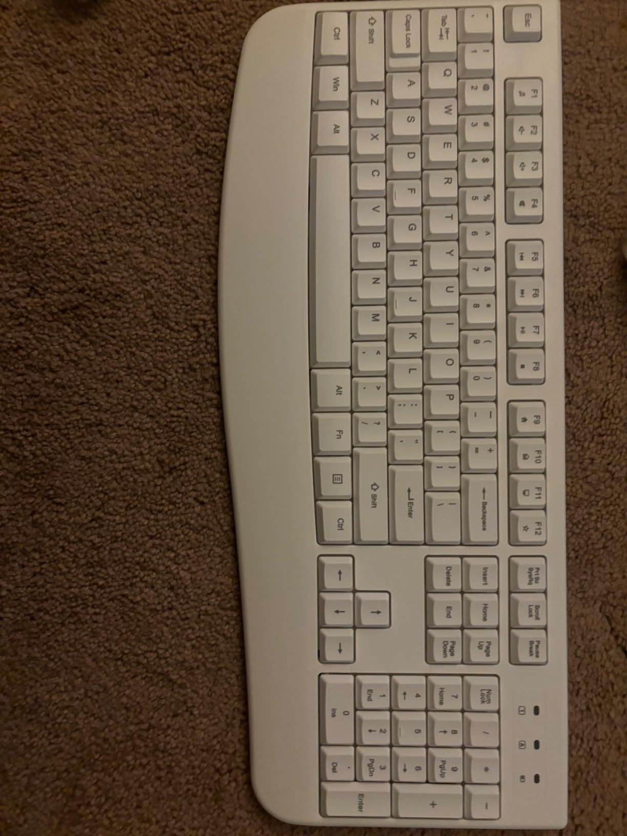 Wireless Keyboard, 2.4G Full-Sized Ergonomic Wireless Computer Keyboard with Wrist Rest for Windows, Mac OS Laptop/PC/Desktop/Notebook(Black) customer photo 2