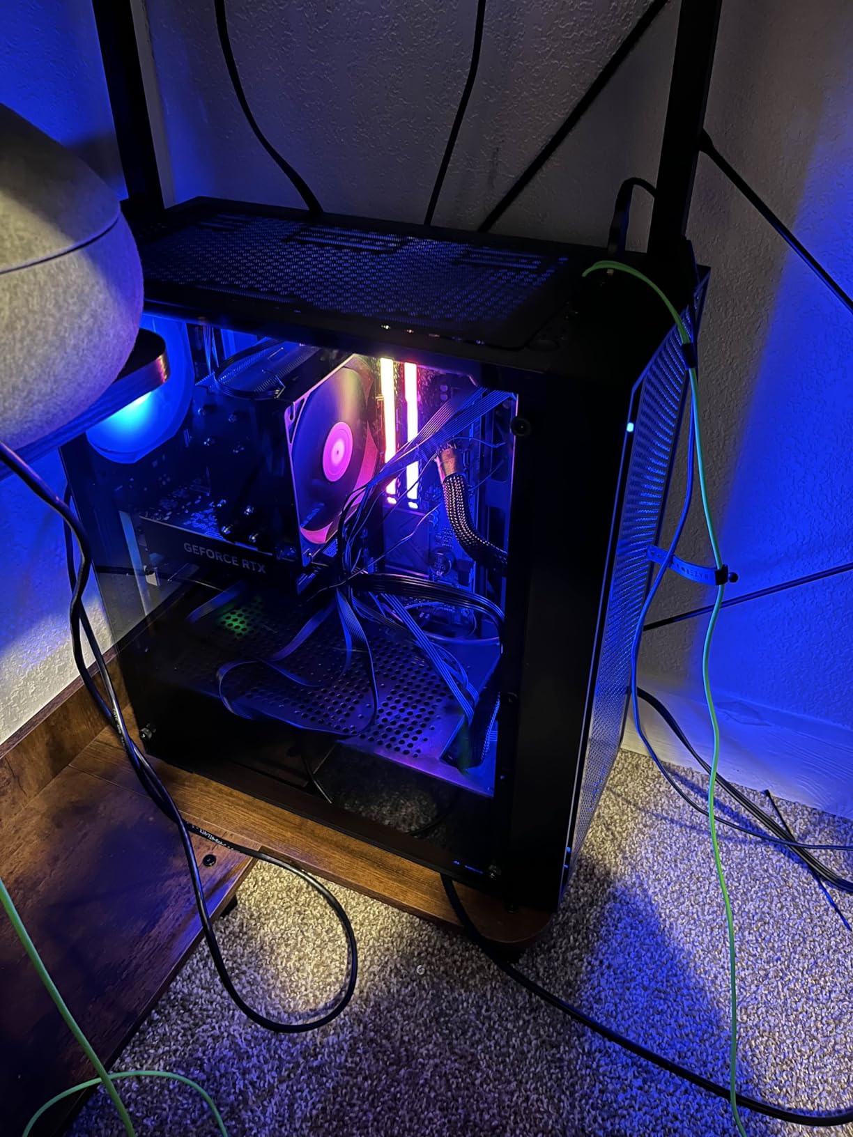 GAMDIAS ATX Mid Tower Computer PC Case with Tempered Glass, 4X 120mm ARGB PWM Fans Gaming Case, Support Up to 6X 120mm Fans, 360mm AIO/Radiator, 260mm GPU/VGA, 160mm CPU Air Cooler customer photo 1