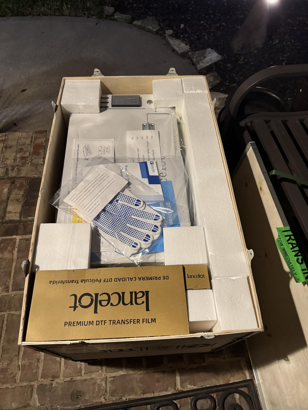 Lancelot Auto-Maintenance M1630 Pro DTF Bundle with Roll Feeder, White Ink Circulation for DIY T Shirt Printing, Doubled Speed Over L1800, L805 DTF Printer Machine (Printer+Oven+Laptop+Consumables) customer photo 1