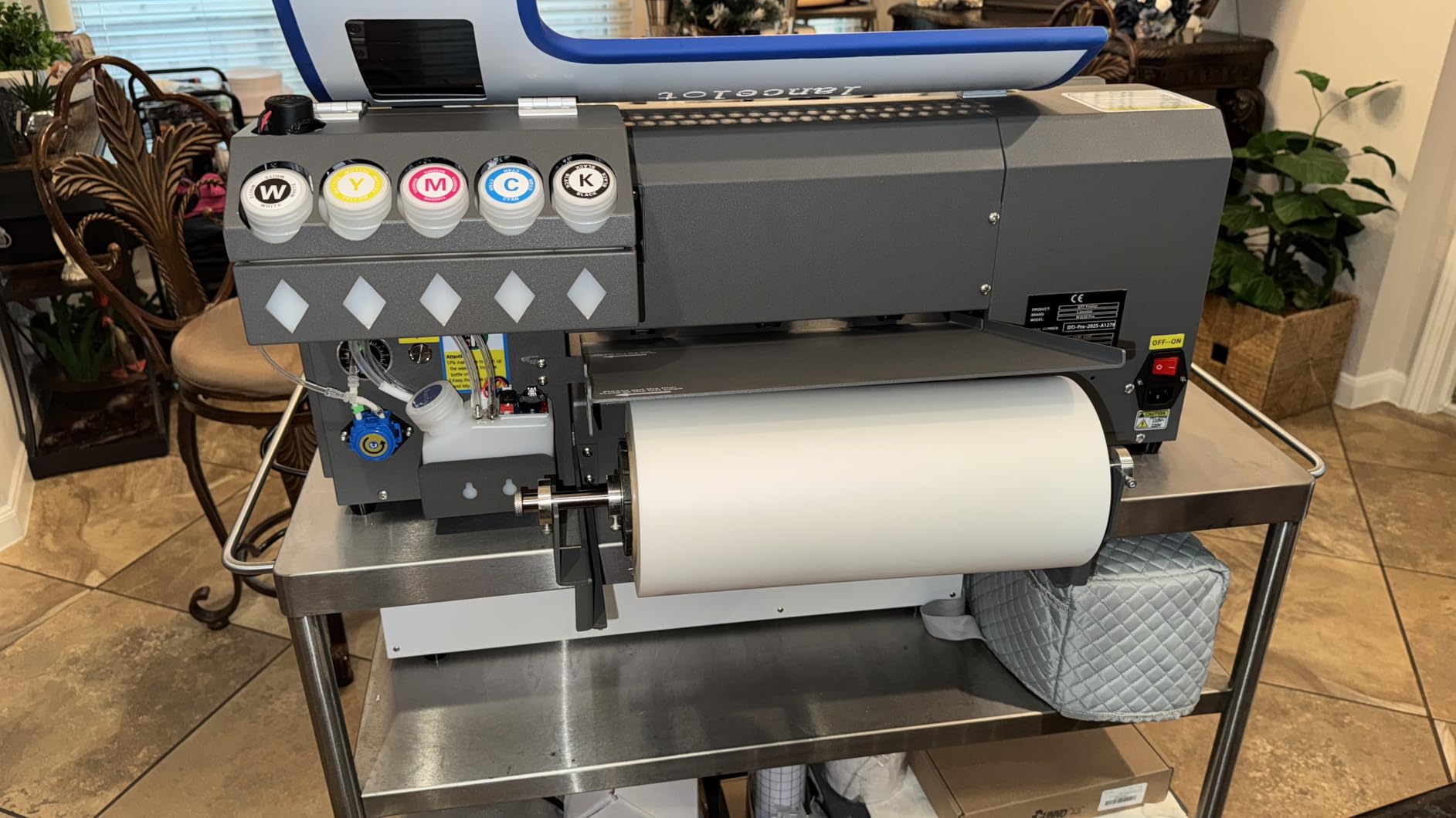Lancelot Auto-Maintenance M1630 Pro DTF Bundle with Roll Feeder, White Ink Circulation for DIY T Shirt Printing, Doubled Speed Over L1800, L805 DTF Printer Machine (Printer+Oven+Laptop+Consumables) customer photo 2