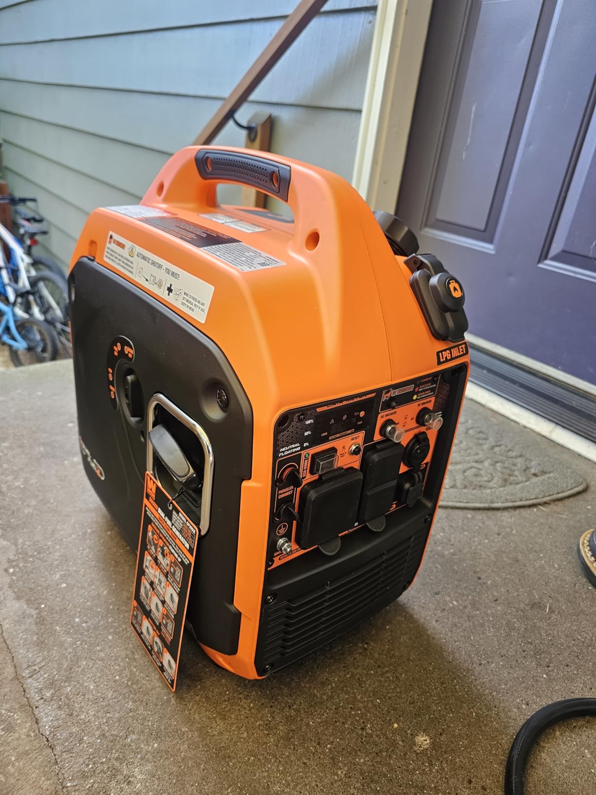 WEN Quiet and Lightweight 3600-Watt Dual Fuel RV-Ready Portable Inverter Generator with Fuel Shut Off and CO Watchdog (DF360iX) customer photo 2