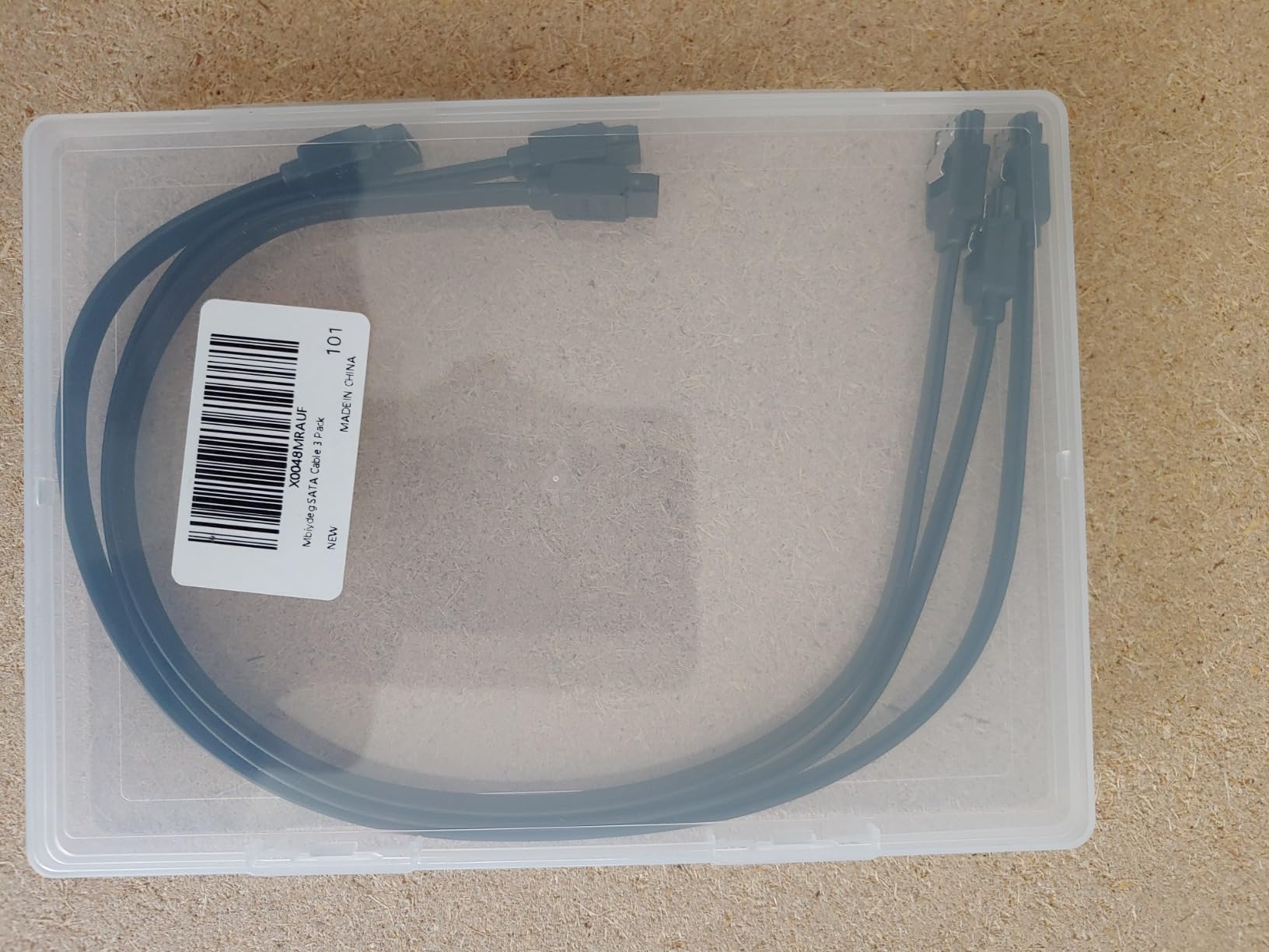 SATA Cable III for SSD HDD Data,3 PCS 6Gbps Straight Angle 15 Inch Sata Data Cable Compatible for SATA Hard Drive CD Driver, CD Writer,Black customer photo 2