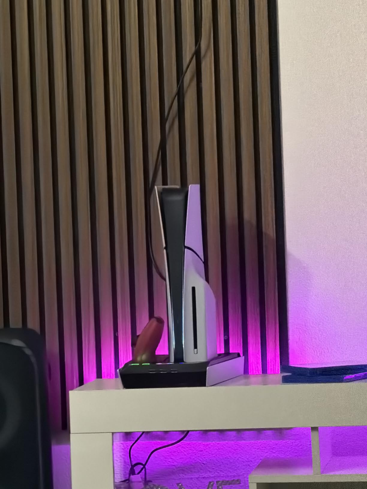 PS5/Slim/Pro Cooling Station with Auto Turbofan & 3-Level Speed, PS5 Vertical Stand Cooling Fan Station with Controller Charger, Accessories Base Cooler Docking Station for Sony Playstation 4 Charger customer photo 1