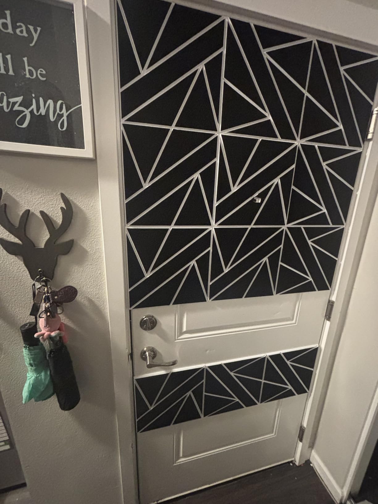 8 Pack Self-Adhesive Soundproof Wall Panels, 12 x 12 x 0.47 in Sound Proof Foam Panels for Walls, 1.2lb/ft³ High Density, Thicker 0.47in, Acoustic Panel, Peel and Stick Wall Panel Studio Black customer photo 2