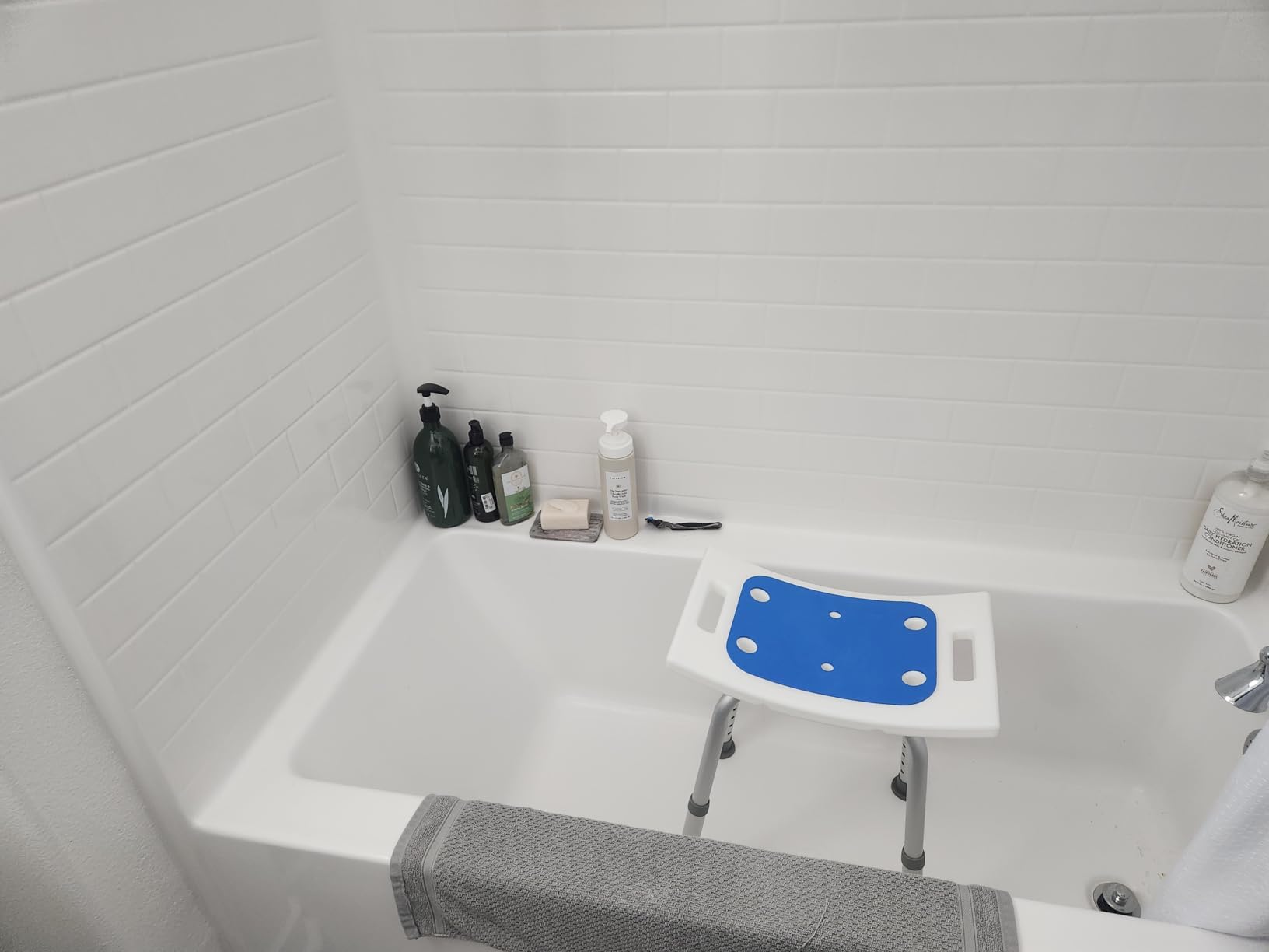 Dr.Kays Shower Chair for Inside Bathroom 350 lbs Shower Stool with Adjustable Height, Portable Heavy-Duty Bath Bench Padded Seat for Inside Tub Bathroom Chair for Elderly and Disabled FSA/HSA Eligible customer photo 1