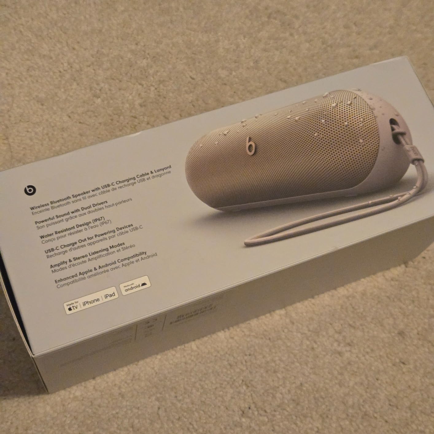 Beats Pill - Portable Bluetooth Speaker- Up to 24H Battery Life, Water Resistant, Bluetooth, Apple & Android Compatible, Seriously Loud Sound for Home, Outdoor and Travel- Champagne Gold customer photo 2