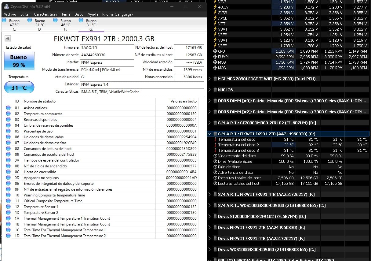 FX991 M.2 SSD 1TB NVMe SSD M2 2280 PCIe Gen 4x4, Read Up to 7100MB/s, Internal Solid State Drive for PS5 Laptop Desktop 3D QLC NAND customer photo 1