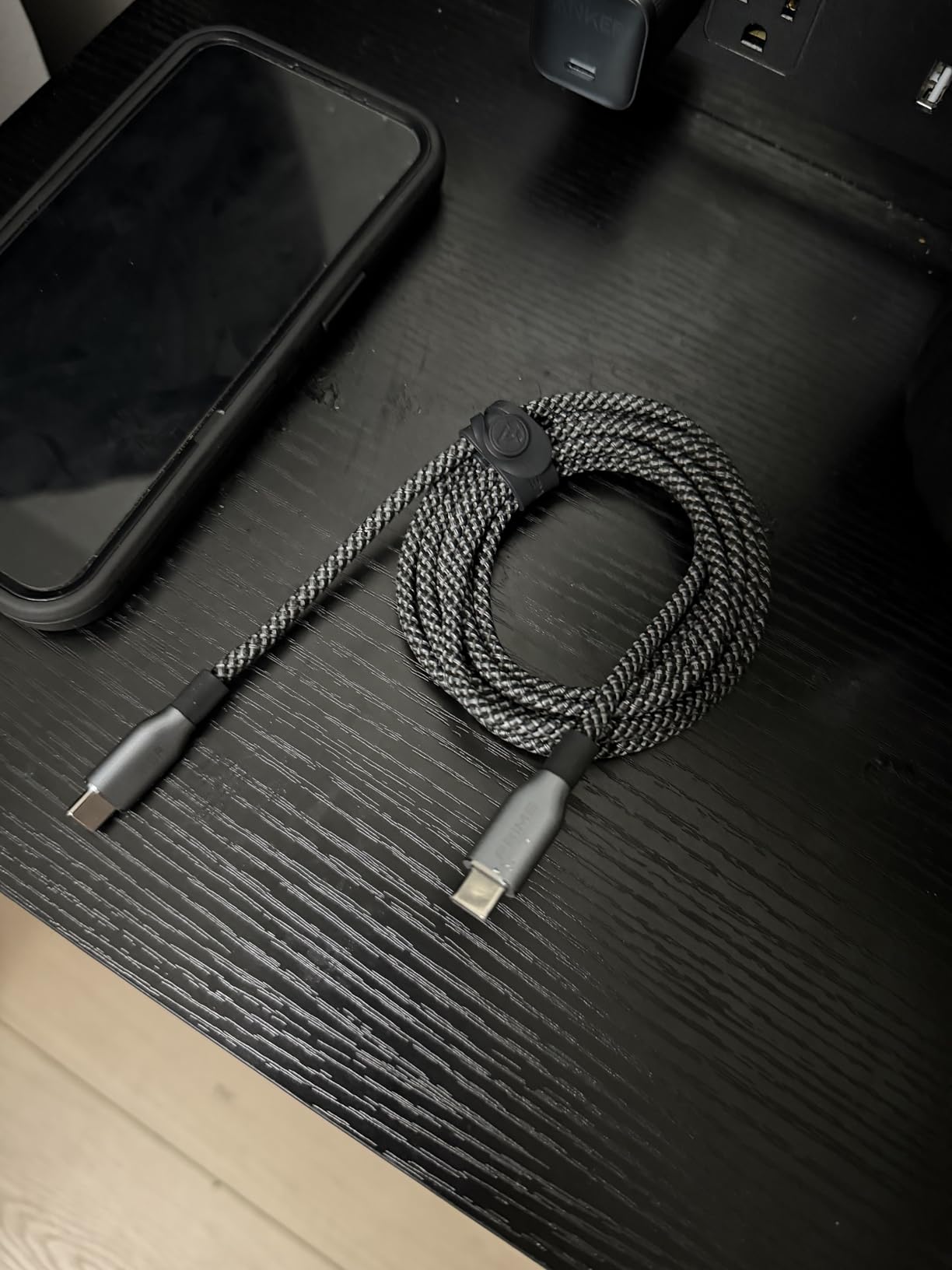 Anker Prime USB C to USB C Cable, 240W Fast Charging Cord, Upcycled-Braided Nylon with 100-Year Bend Durability for iPhone 17 Series, MacBook, Galaxy S24(3 FT) customer photo 2