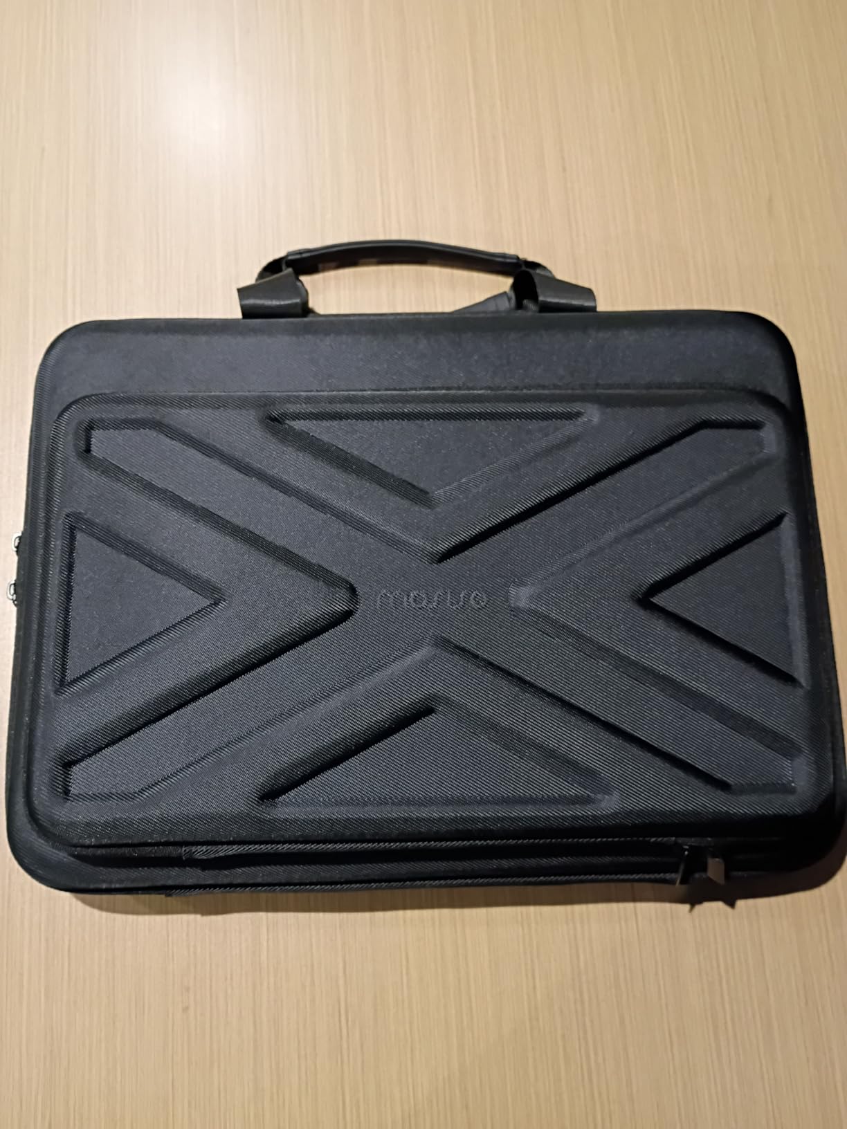 MOSISO 15.6-16 inch Laptop Hard Case, 15 inch Shockproof Waterproof Laptop Case Hard Shell Compatible with MacBook HP Dell, Carrying Sleeve Computer Bag with Sturdy Handle&Front Pocket&Belt, Black customer photo 2