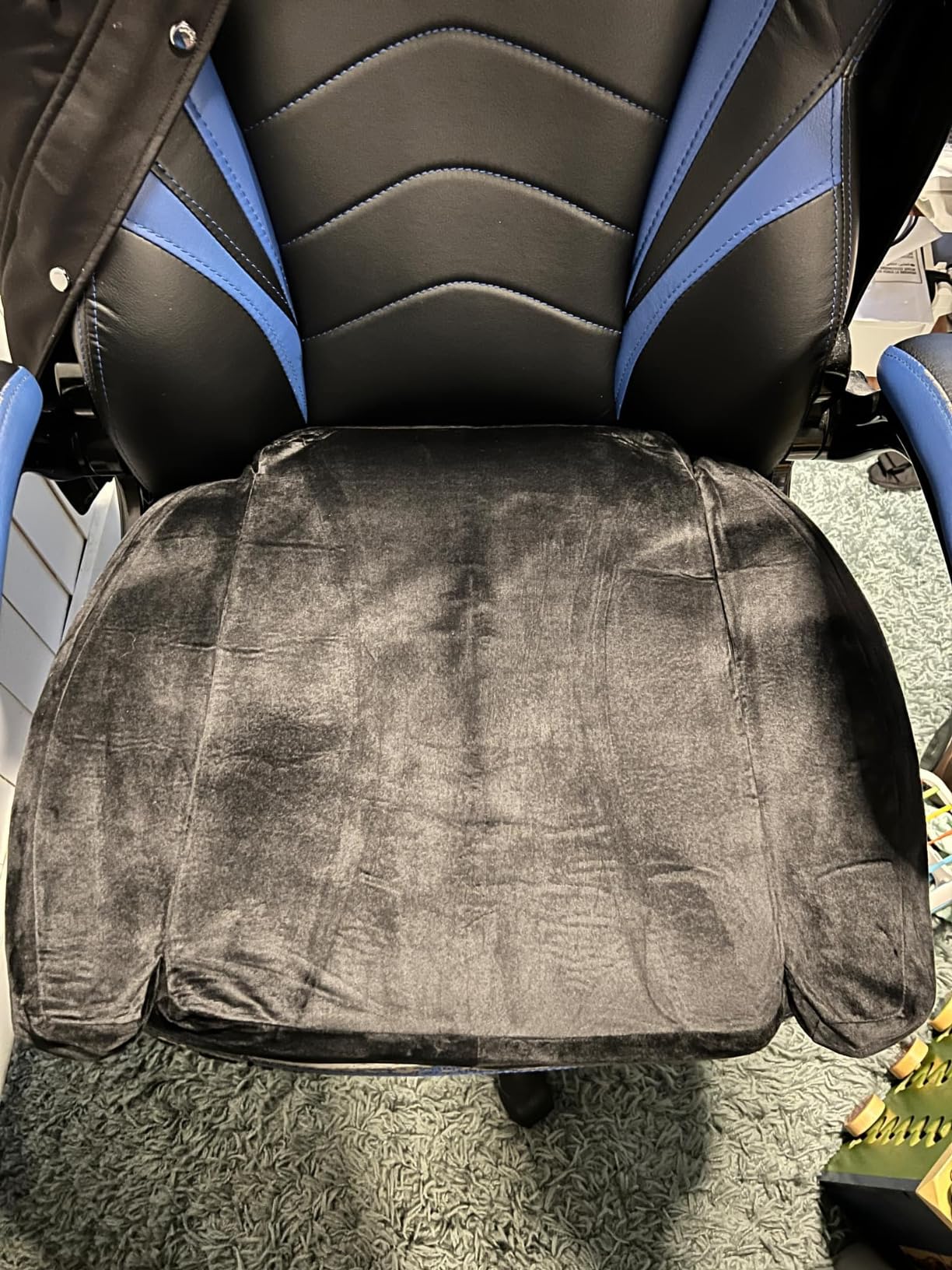 BALAPET Ultra Soft Gaming Chair Cushion for Long Sitting Gamers,Tailbone Pain Reduce Cushion for Office Chair(Black) customer photo 2