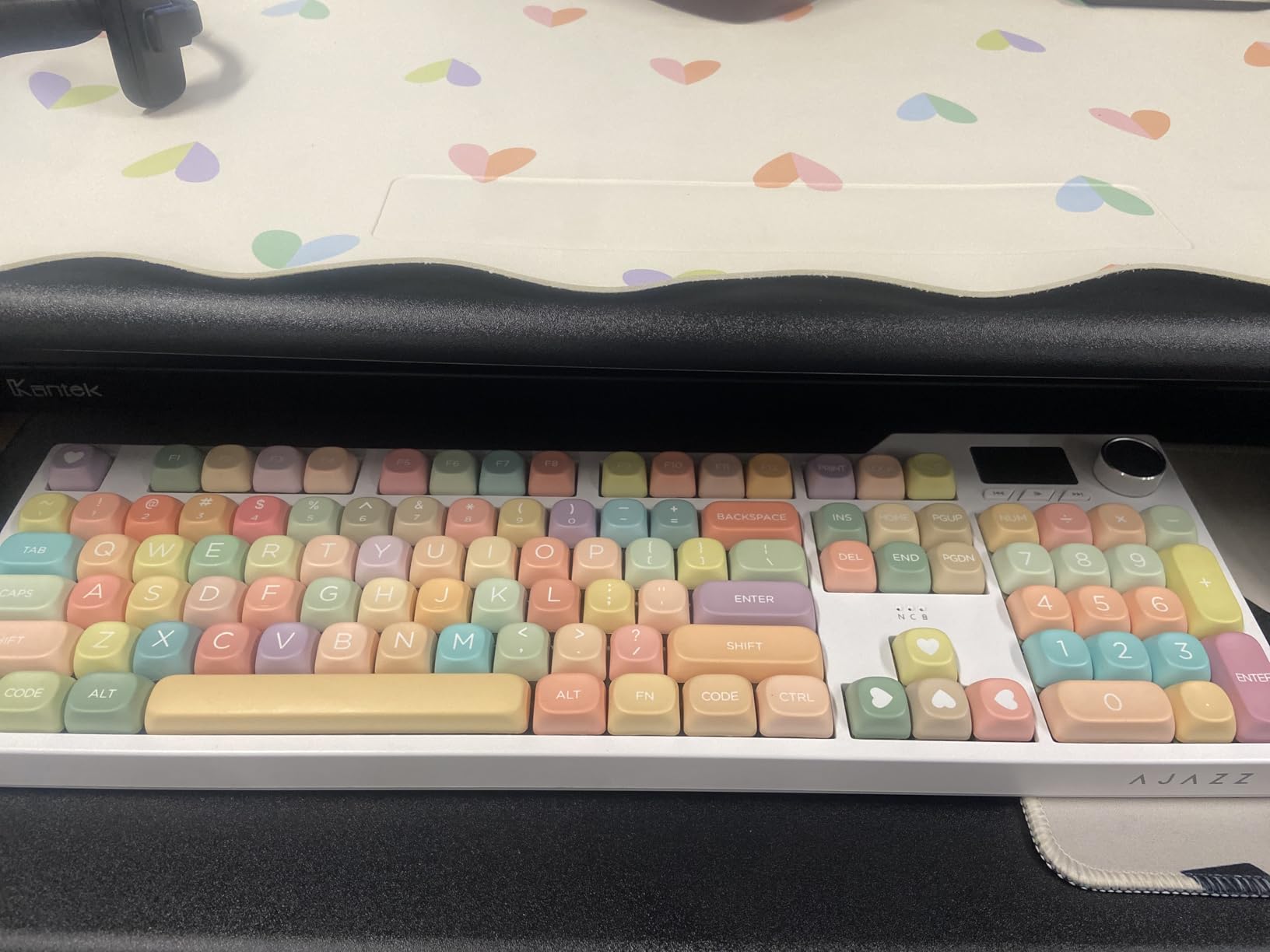 PBT Keycaps 126 Keys MOA Profile Cute Keycap Dye-Sublimation Rainbow Candy Keycaps Set Custom Keycap for Cherry Gateron MX Swithes Mechanical Keyboards (Only Keycaps) customer photo 1