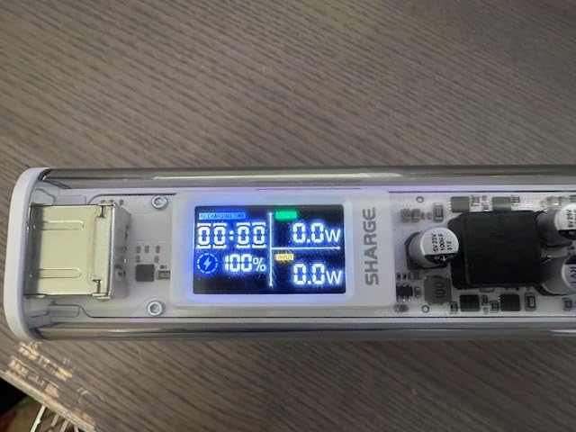 SHARGEEK 140 Power Bank, 140W Output 20000mAh Portable Charger with Screen Display, Transparent, USB C& USB A Port Laptop Power Bank for iPhone 17/16/15/14 Series MacBook Steam Deck customer photo 2