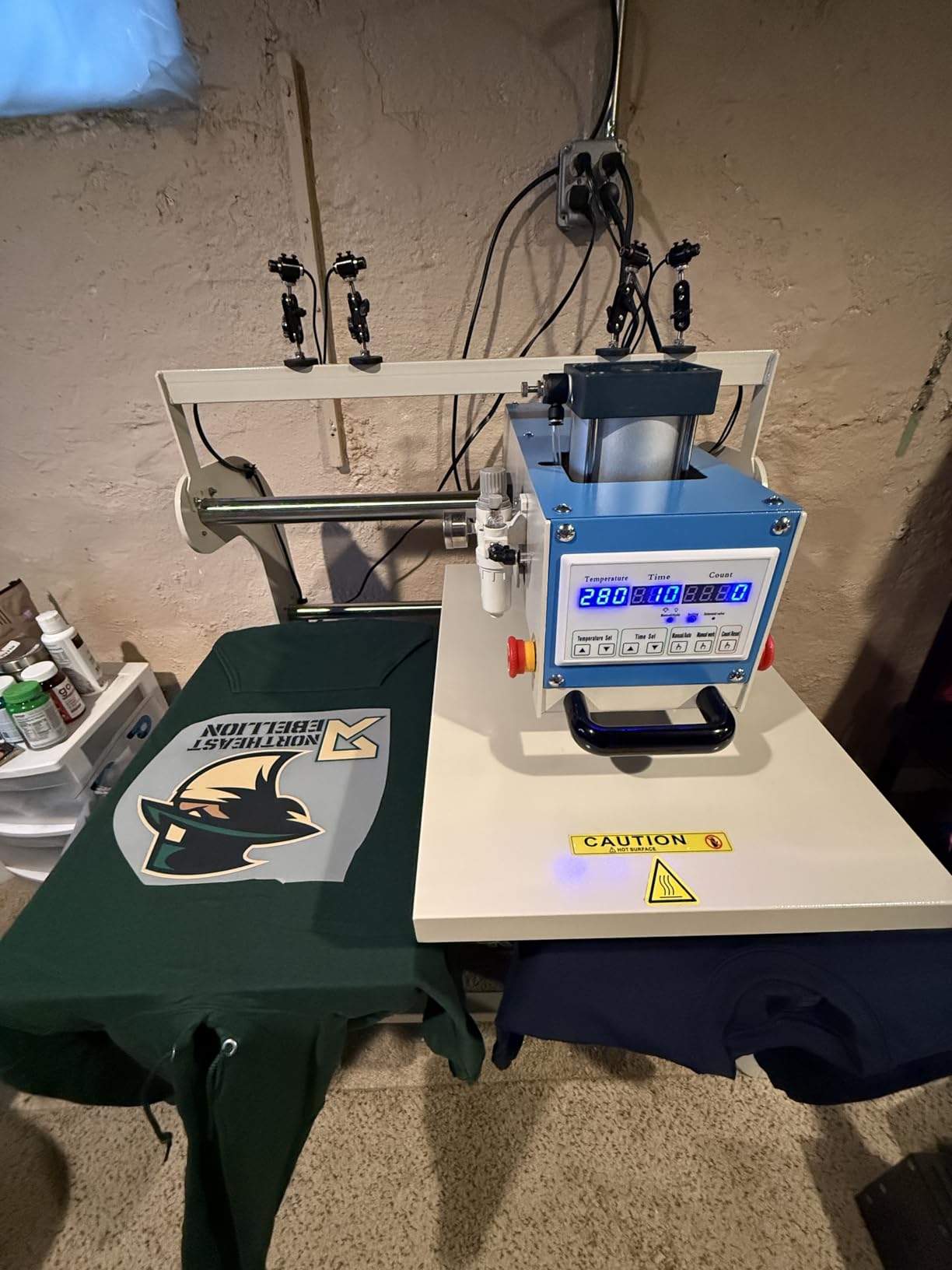 Large 24x32 Heat Press Machine: Commercial Professional Heat Press Machine for T-Shirts, Fabrics, and Large Format Projects - 110V,4500W (No Plug) customer photo 2