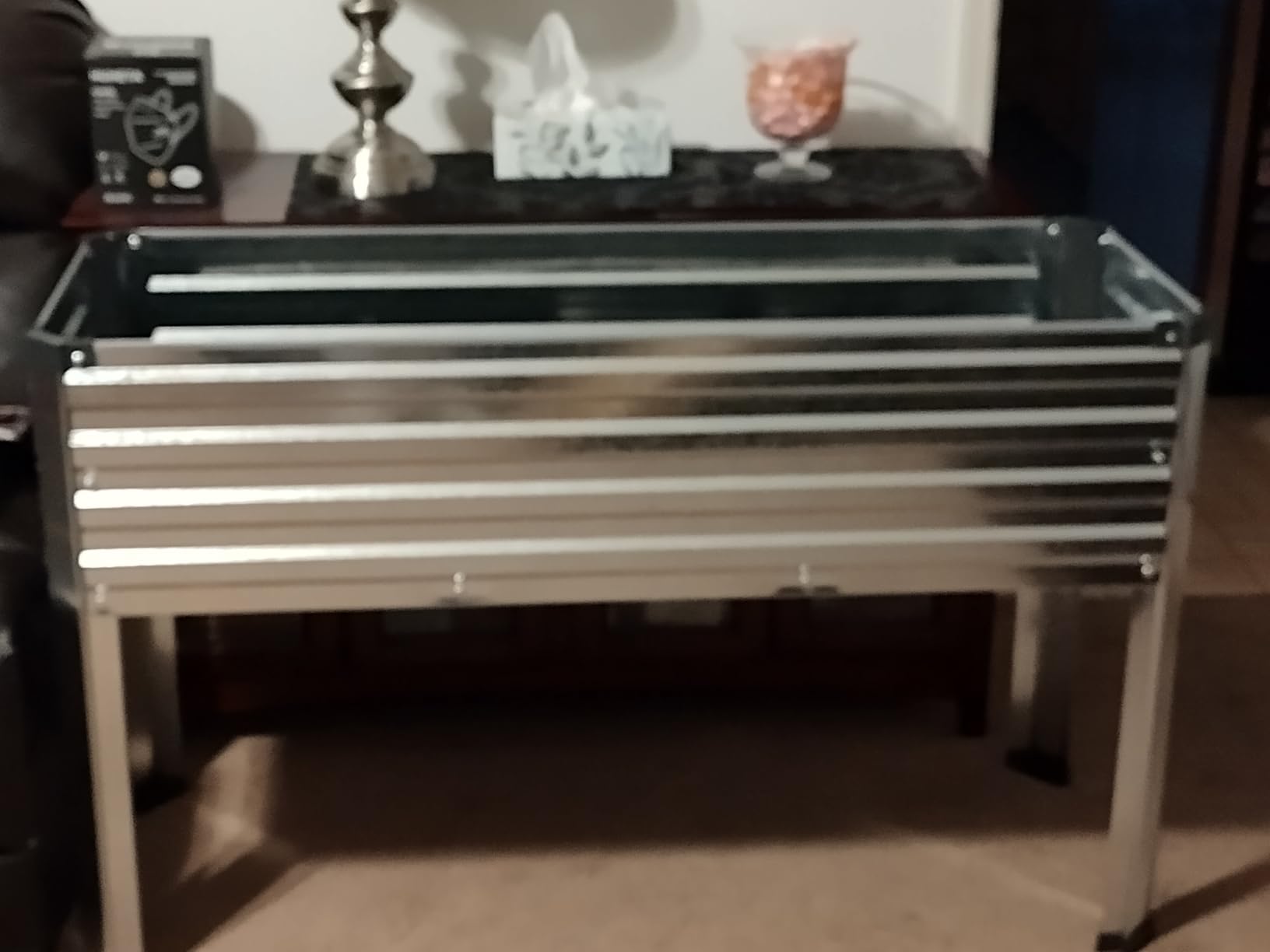 2PCS Galvanized Raised Garden Bed with Legs, 2PCS 48x18x30in Elevated Planter Box for Backyard, Garden, Patio, Balcony, 300lb Capacity, Planters for Outdoor Plants, Black customer photo 2