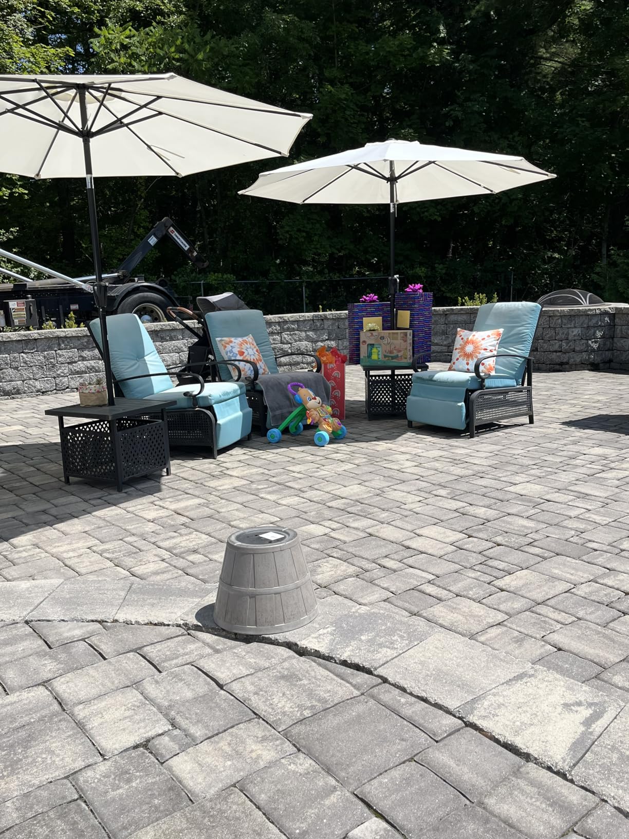 Simple Deluxe 9' Patio Umbrella Outdoor Table Market Yard Umbrella with Push Button Tilt/Crank customer photo 1