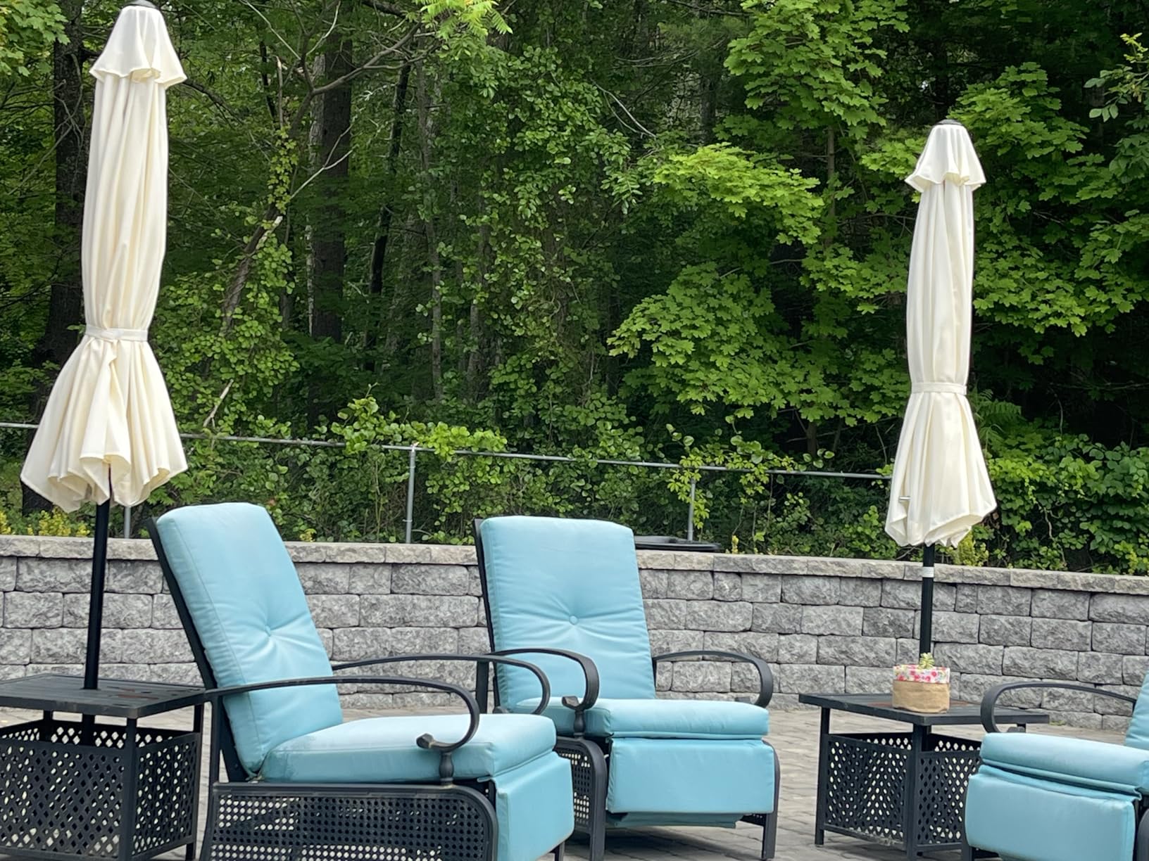 Simple Deluxe 9' Patio Umbrella Outdoor Table Market Yard Umbrella with Push Button Tilt/Crank customer photo 2