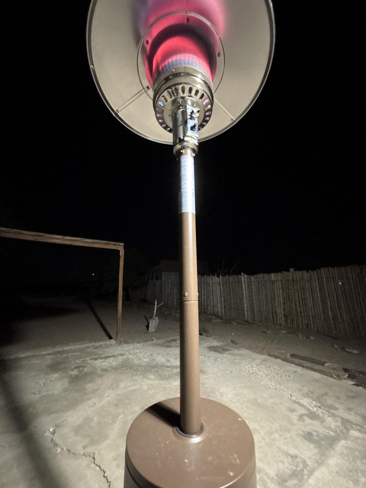 EAST OAK 55,000 BTU Propane Patio Heater with Round Table & Stainless Steel Burner, Outdoor Heater with Wheels, Ideal For Large Patios, Gardens, Outdoor Events, and Commercial Use, Bronze customer photo 1