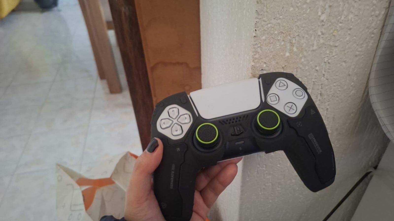 GeekShare G.S.TAC Tactical PS5 Controller Skin Set, Anti-Slip Silicone Protective Cover Skin Case for PS5 Wireless Controller with 2 Thumb Grip Caps and 2 Stickers - for Black Myth: Wukong customer photo 2